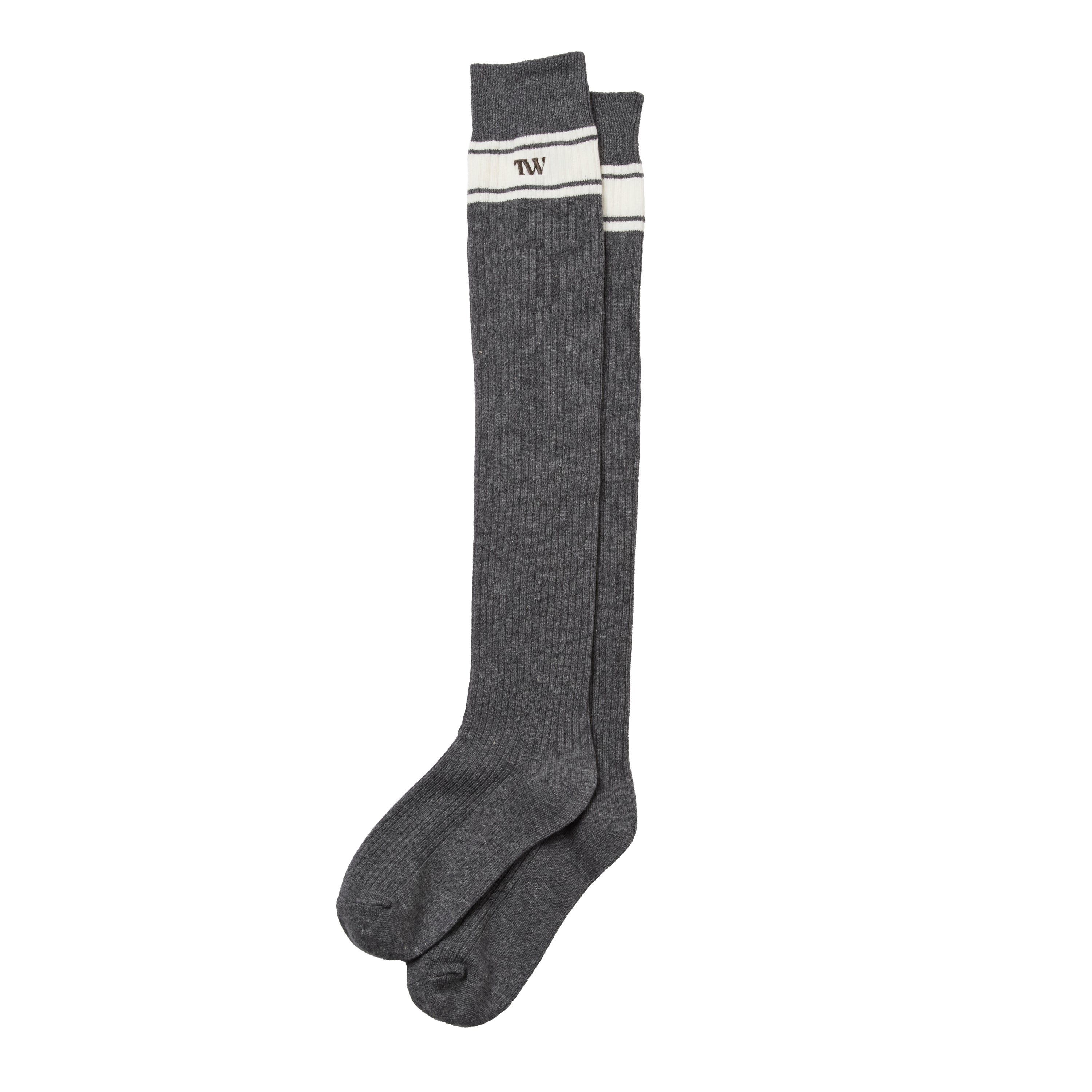 Line Rib High Socks
