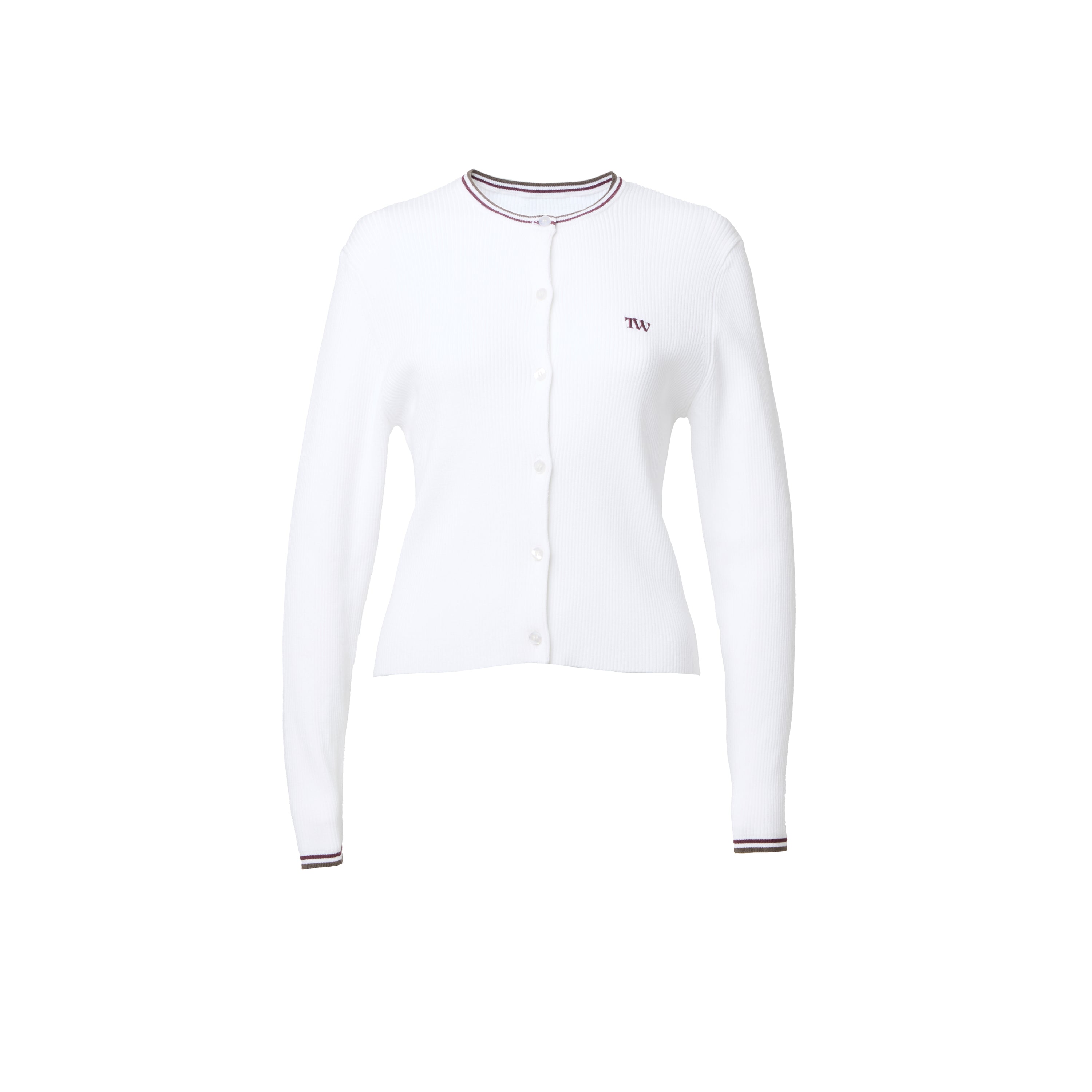 Line Rib Knit Cardigan