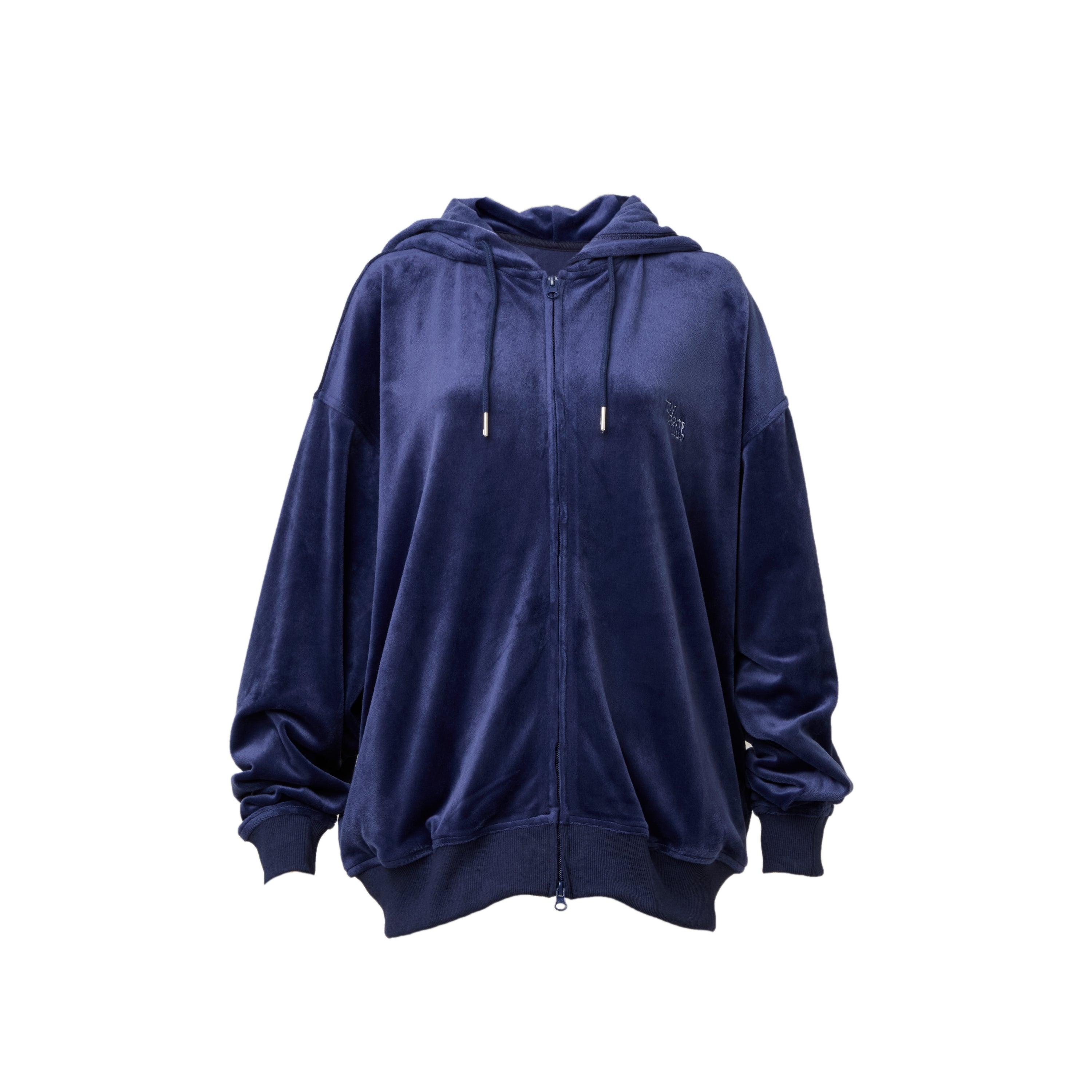 Velour Zip-Up Parker