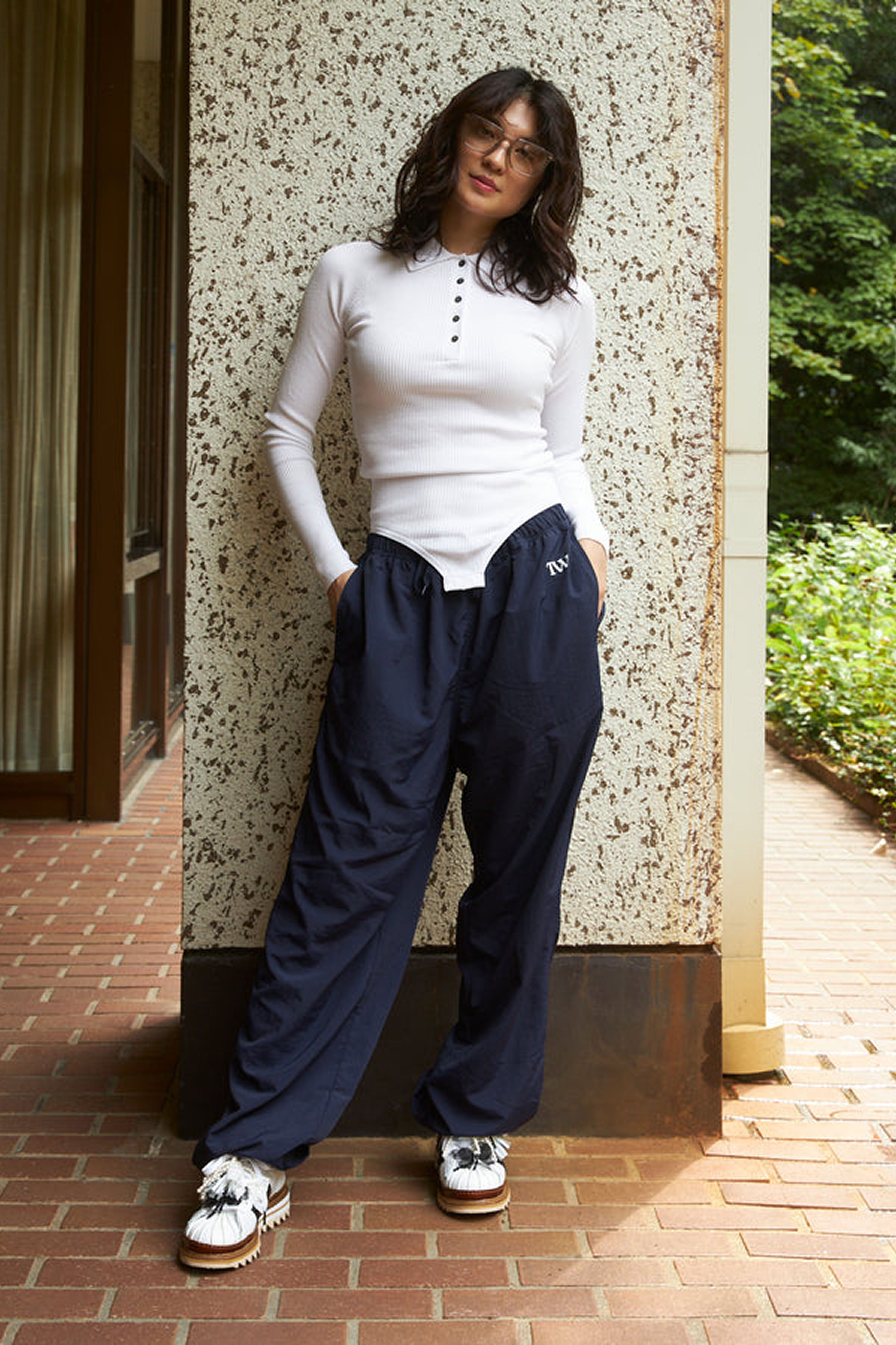 TW Unisex Nylon Pants Ivoryナイロンパンツ Unisex Nylon Pants – TW