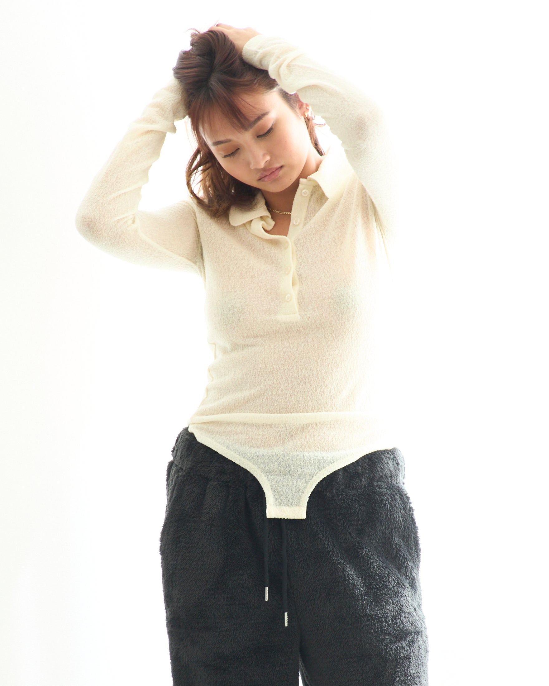 Sheer Polo BodysuitsB