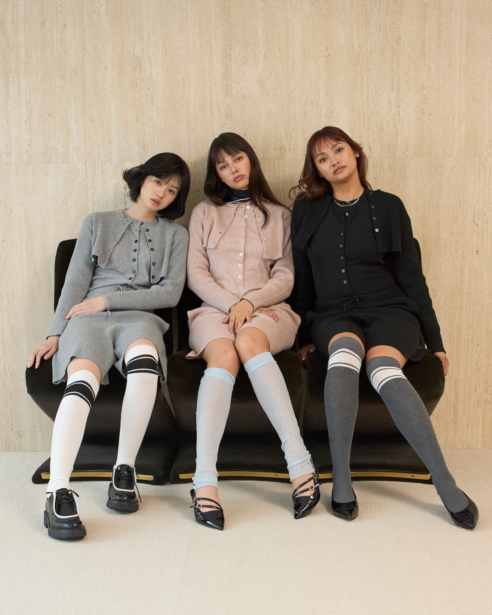 Henry Neck Knit Bodysuits