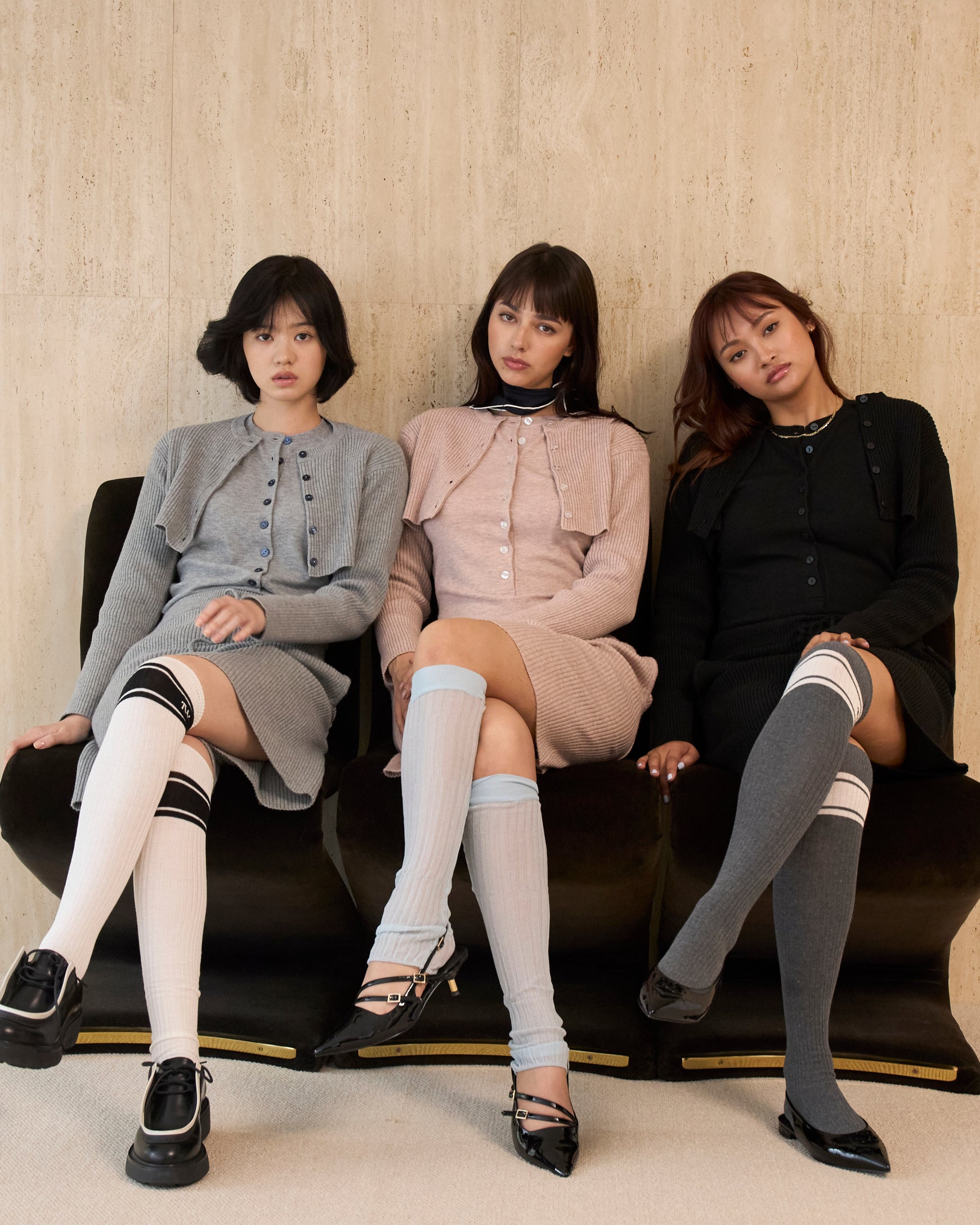 Henry Neck Knit Bodysuits