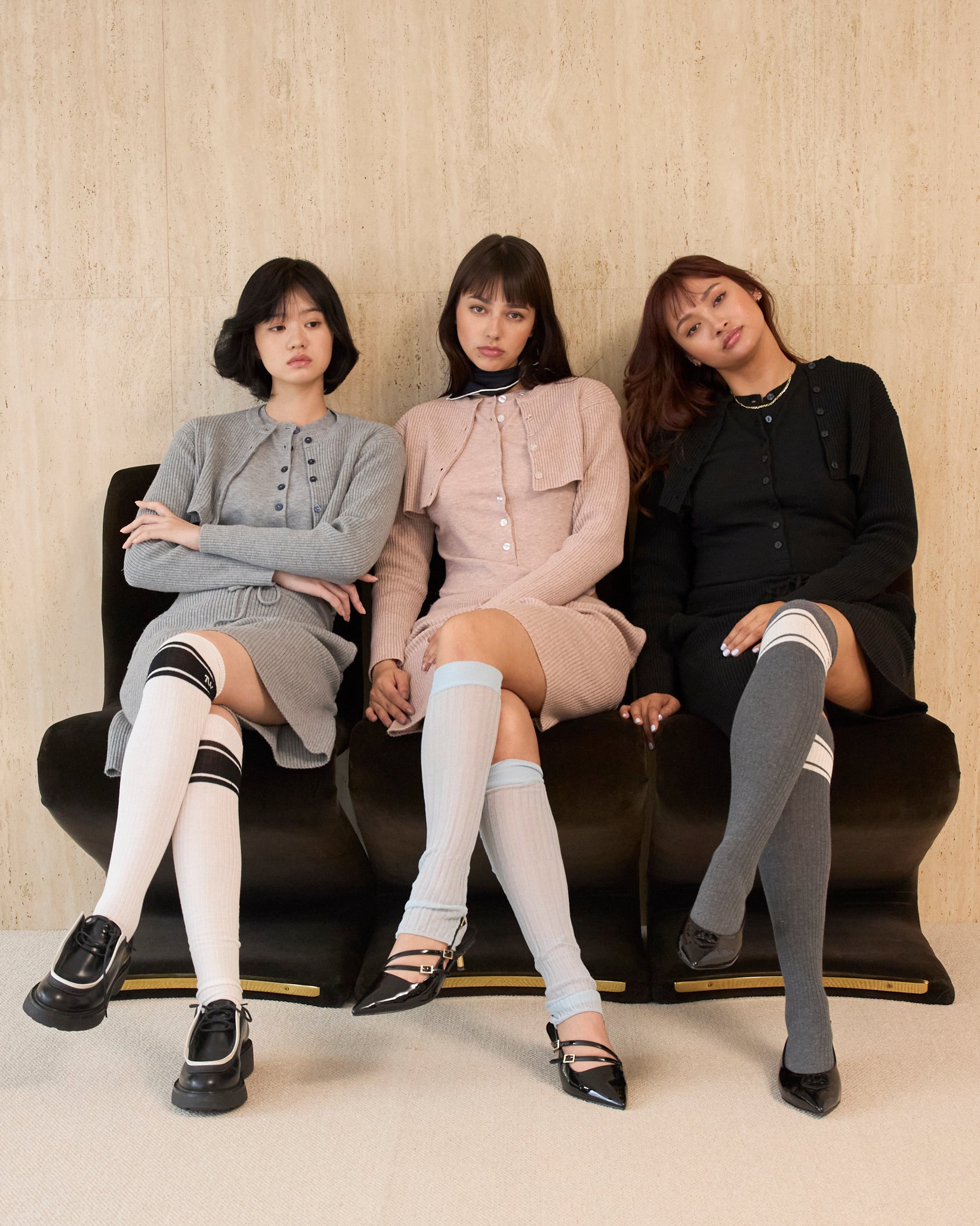 Henry Neck Knit Bodysuits