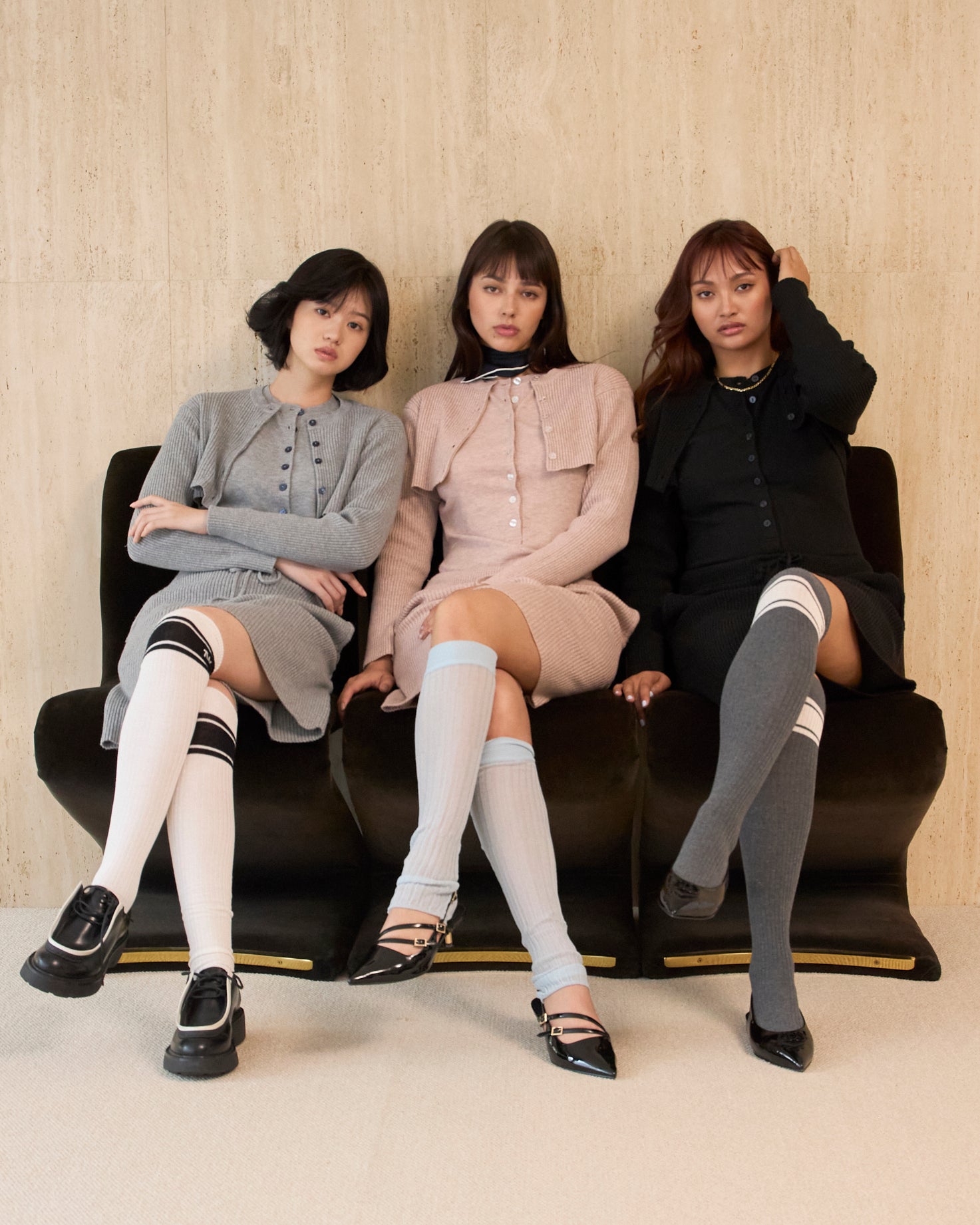 Henry Neck Knit Bodysuits