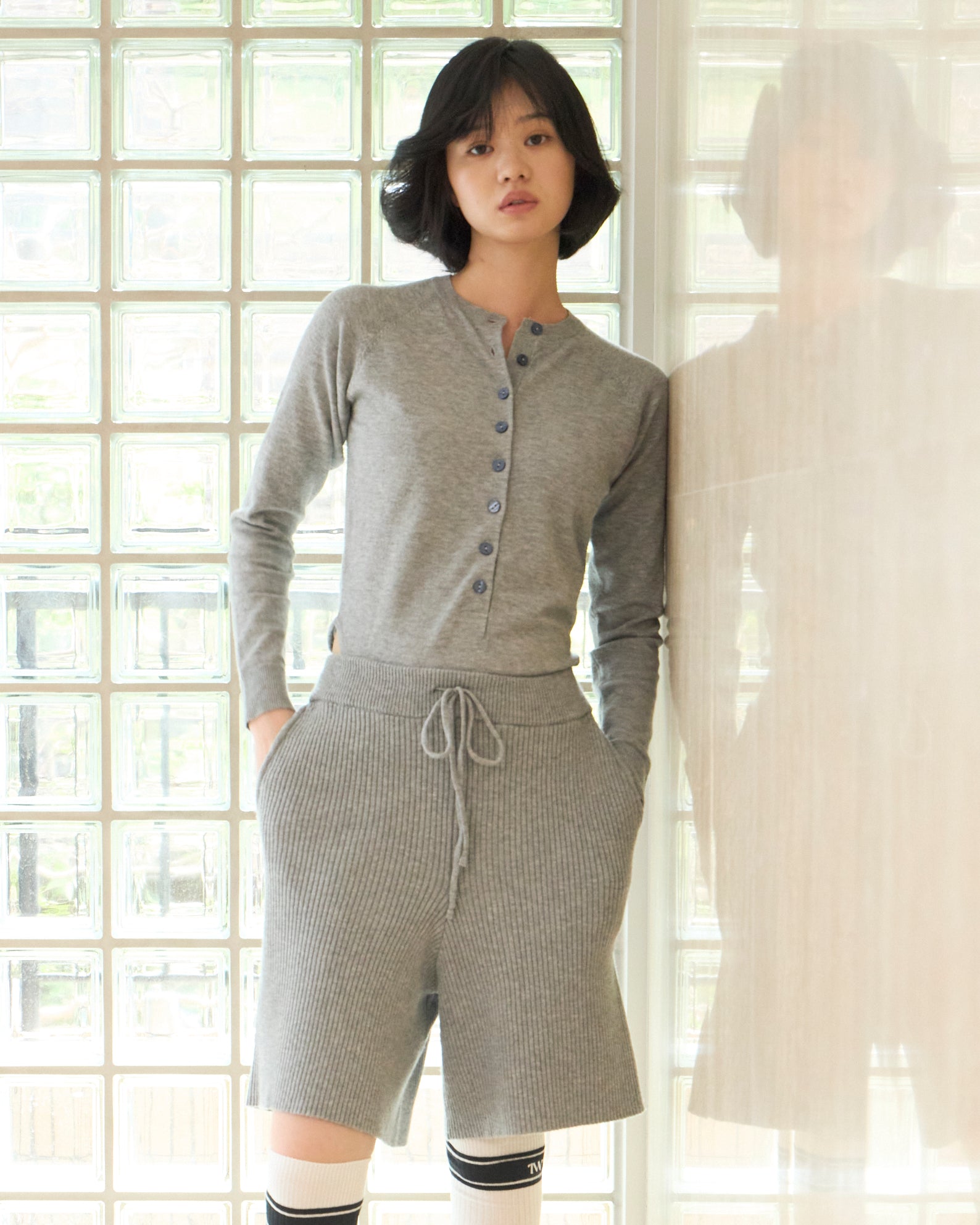 Henry Neck Knit Bodysuits