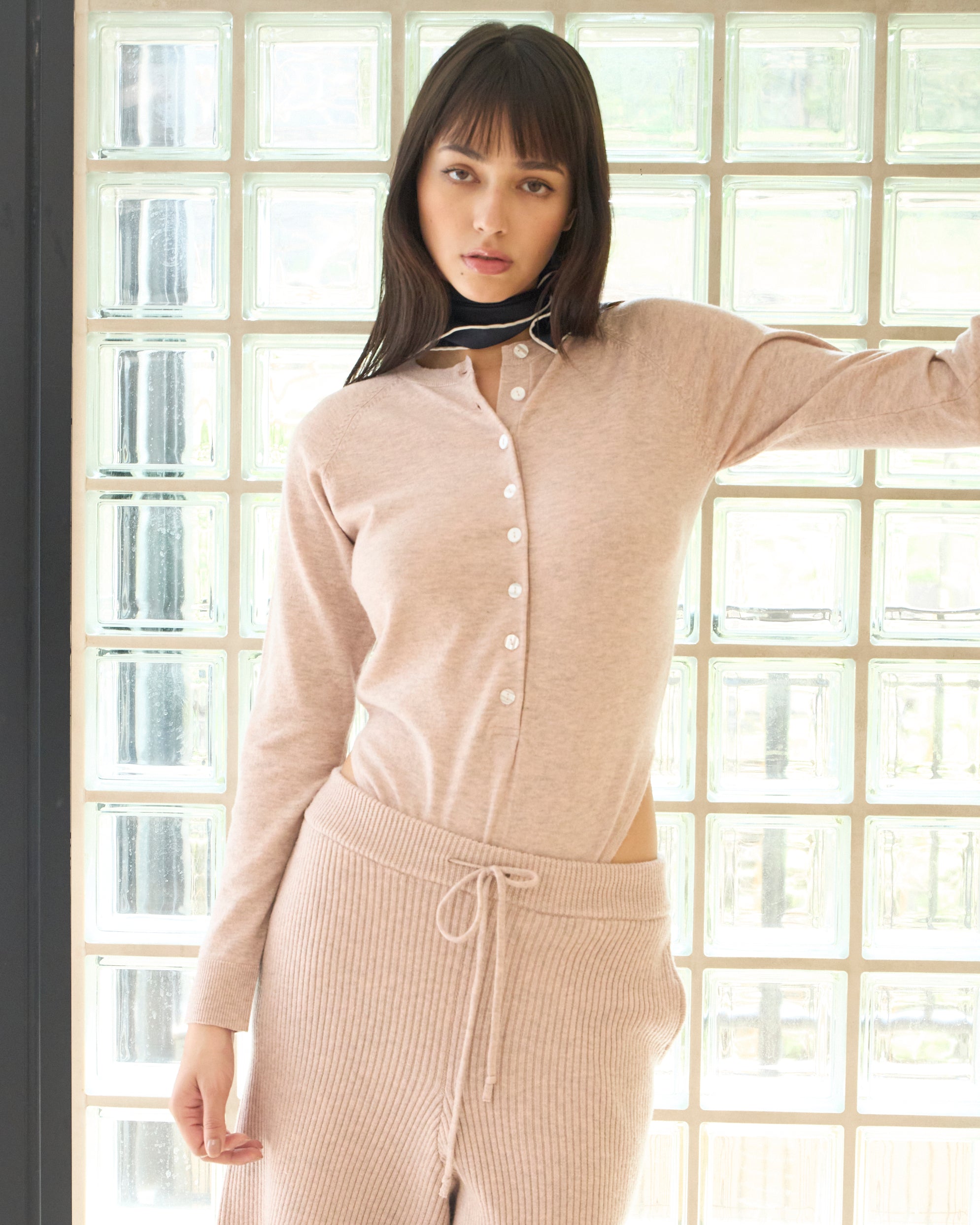 Henry Neck Knit Bodysuits