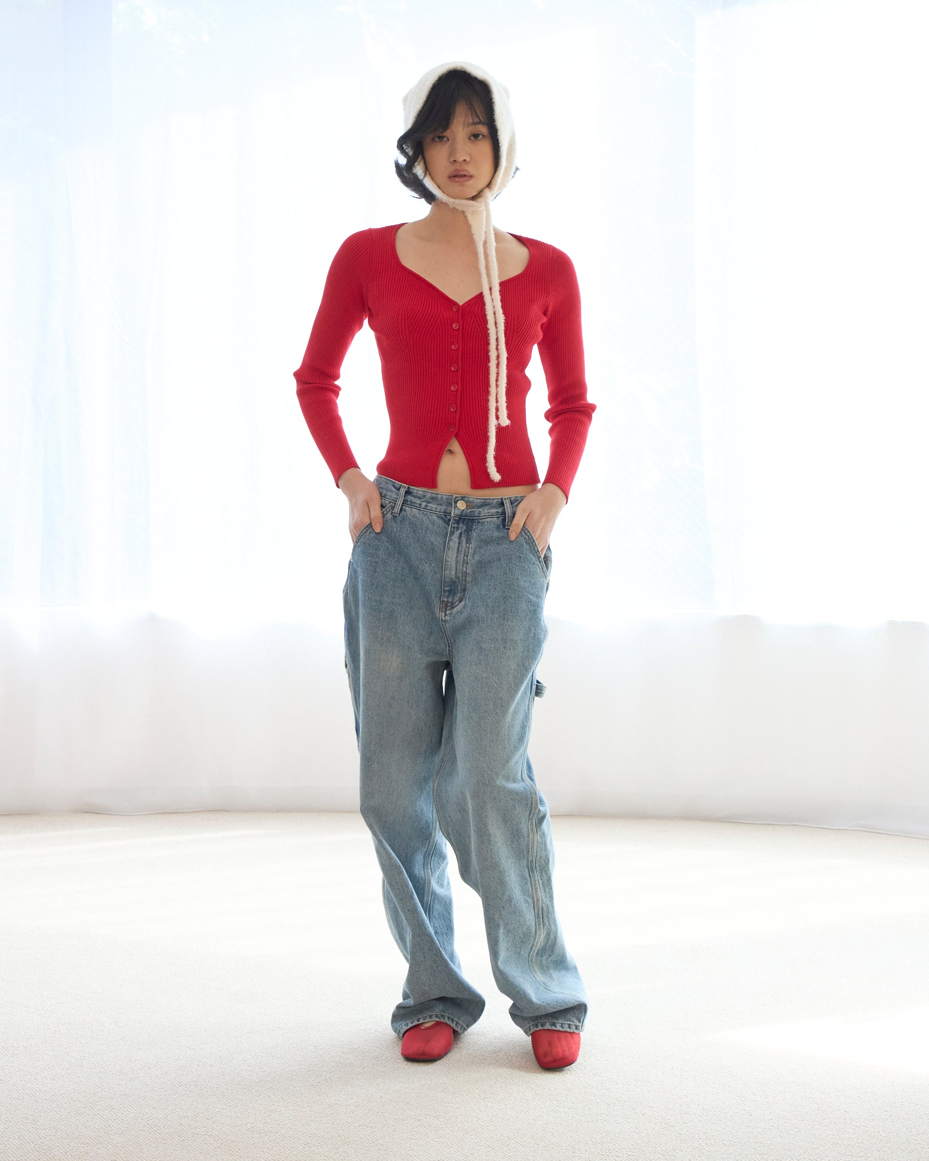 Rib Knit Cardigan