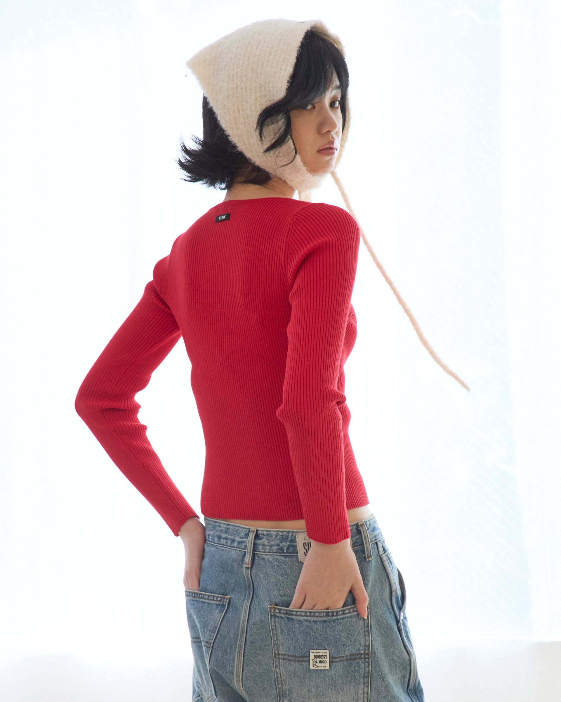 Rib Knit Cardigan