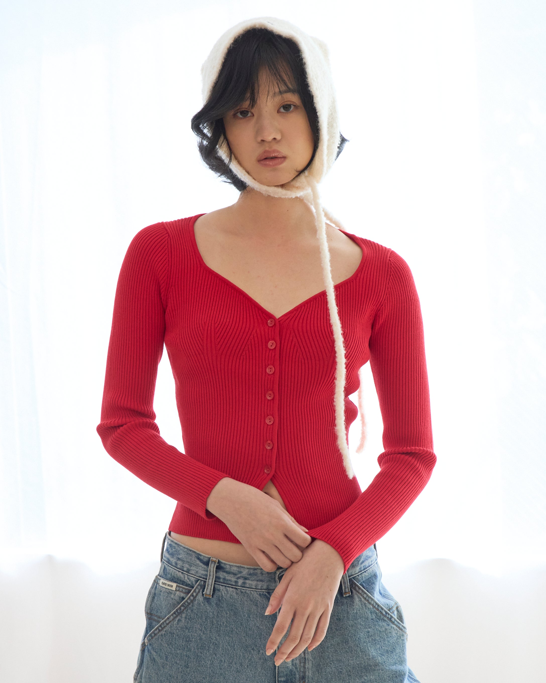 Rib Knit Cardigan