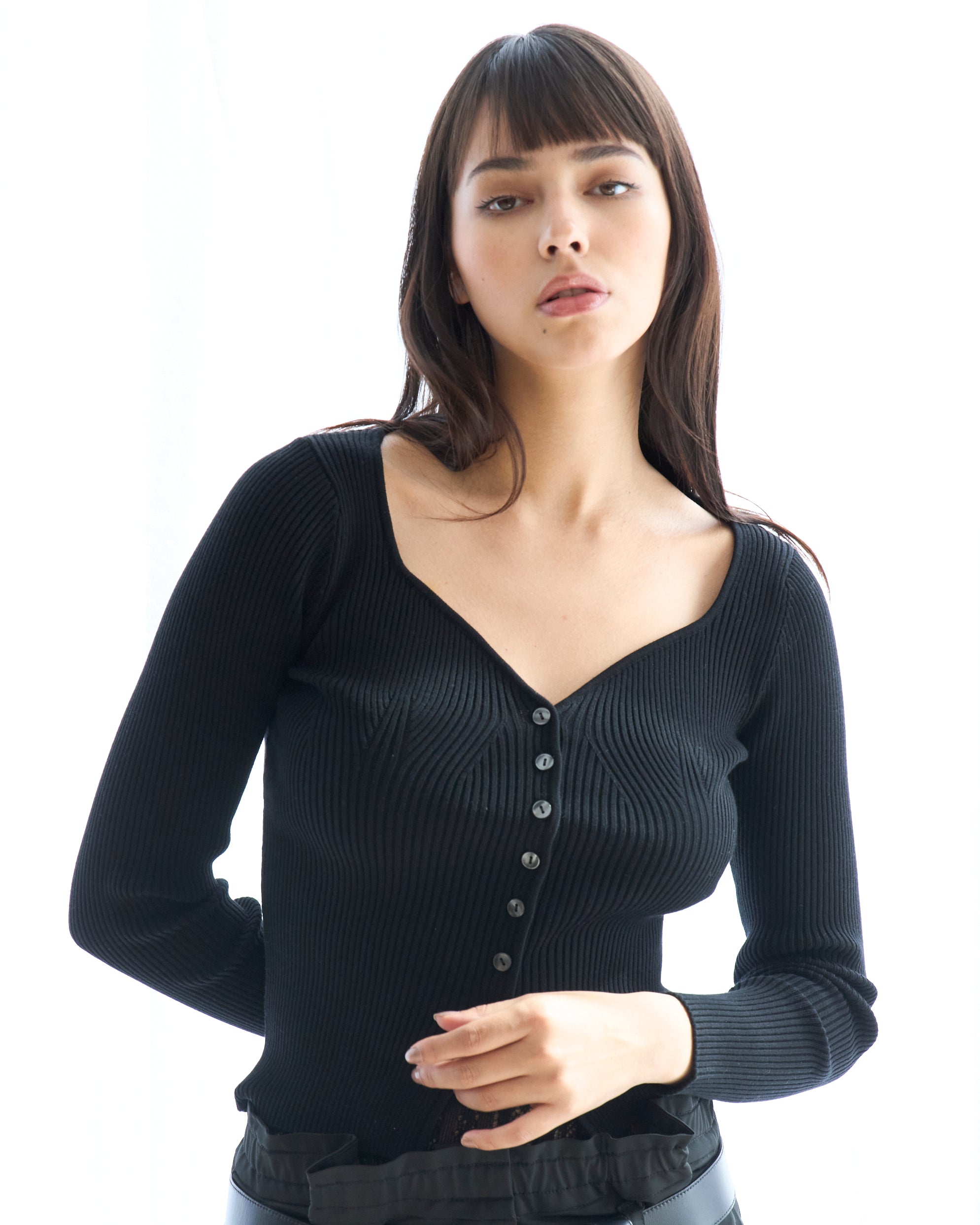 Rib Knit Cardigan