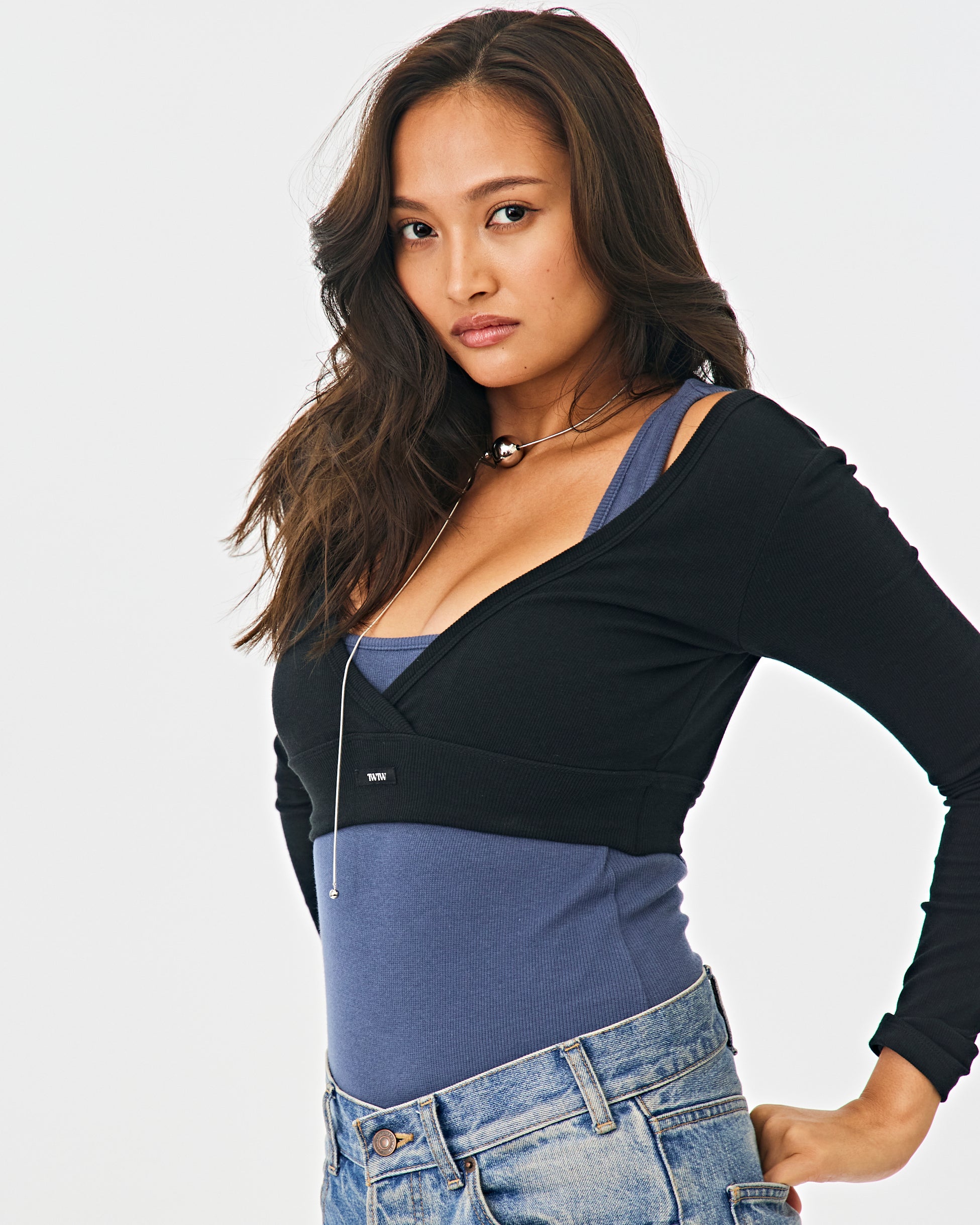 Cropped L/S top