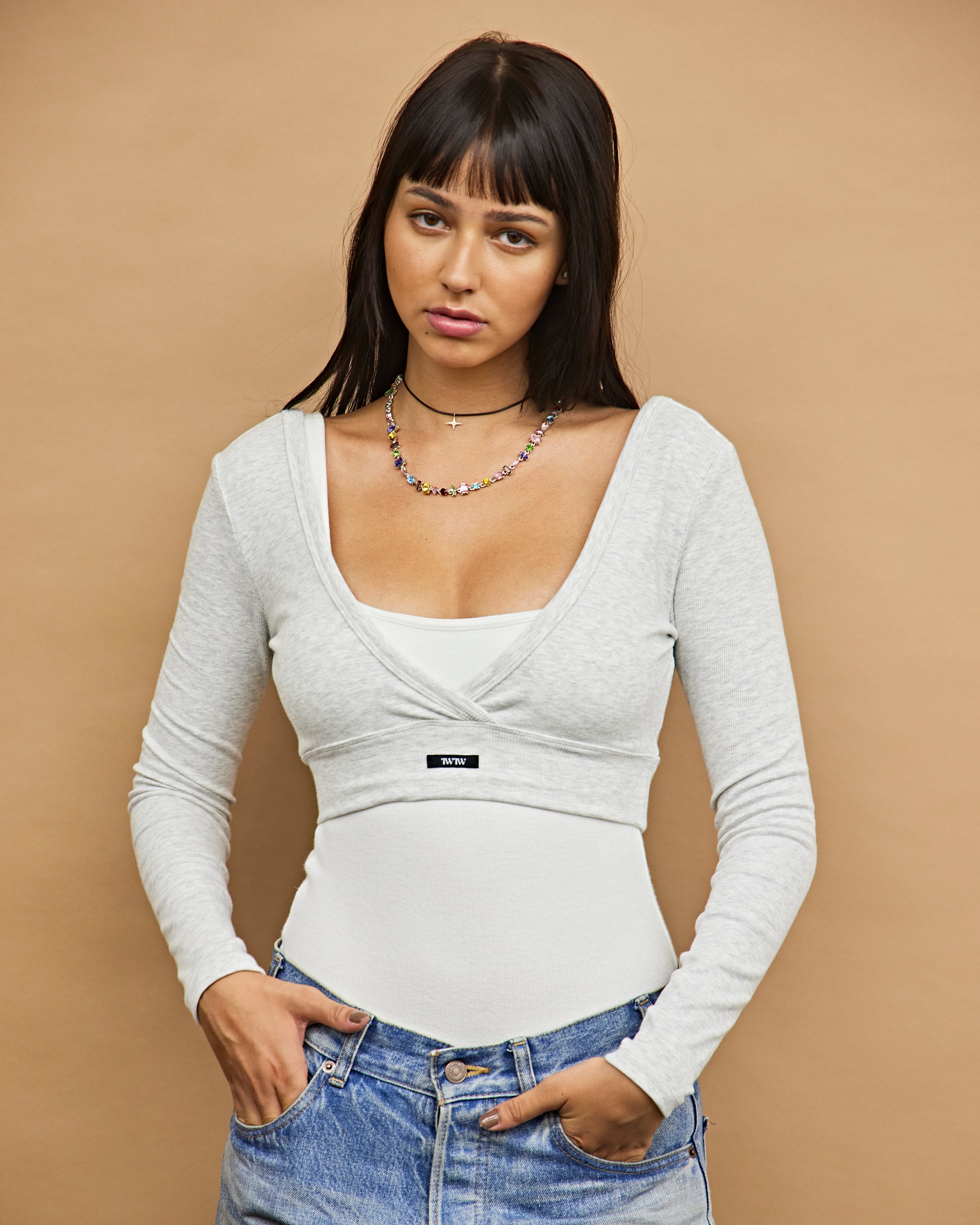 Cropped L/S top