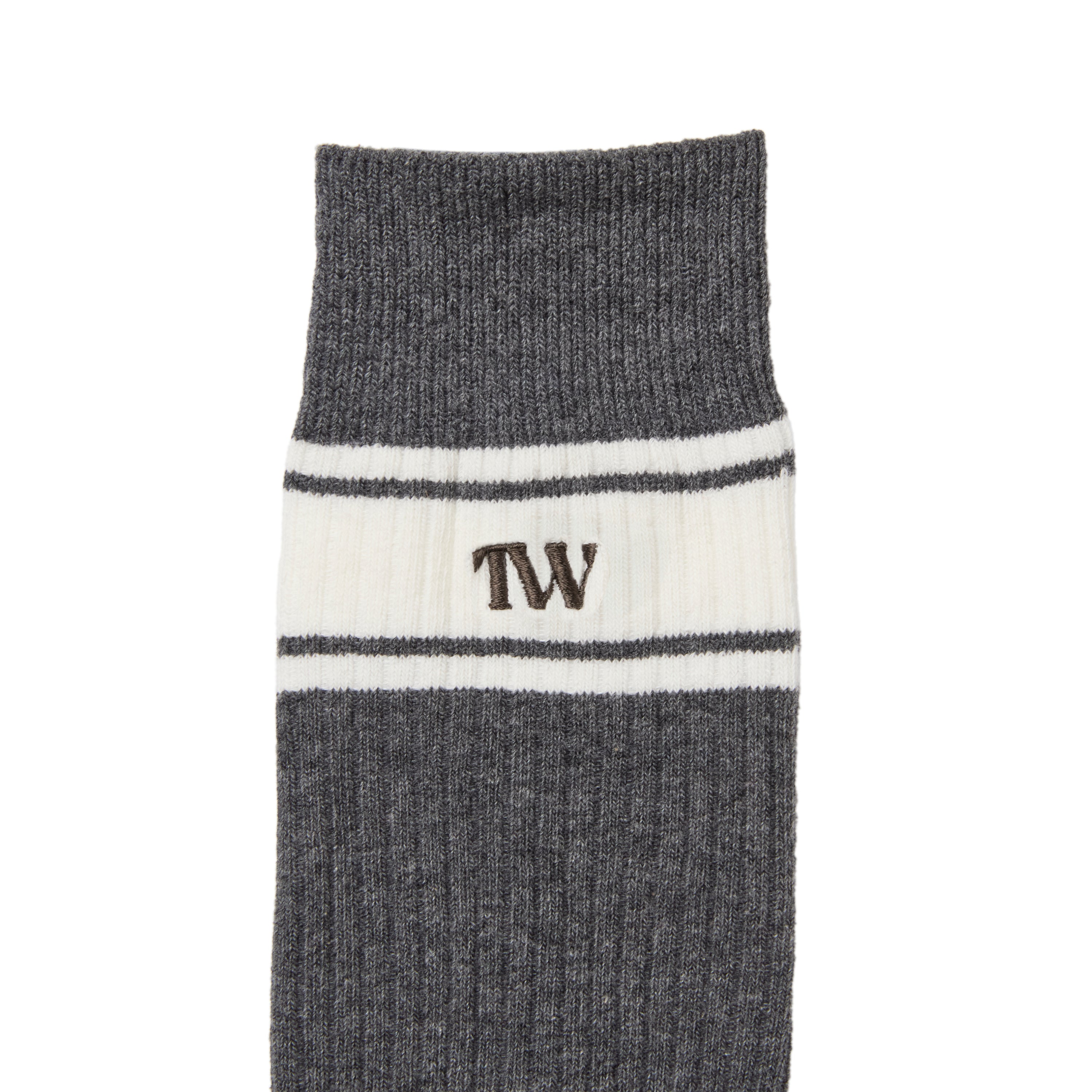 Line Rib High Socks