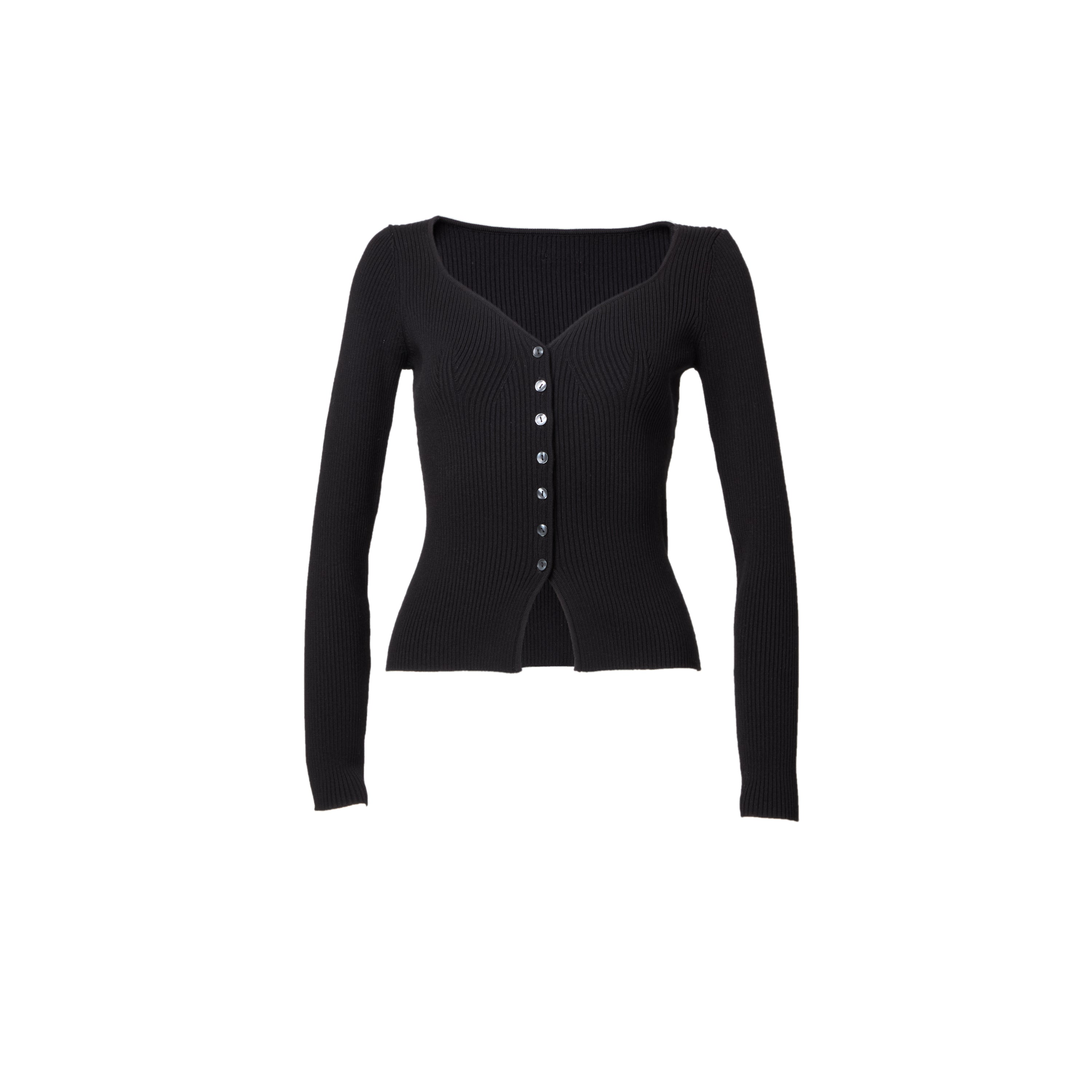 Rib Knit Cardigan