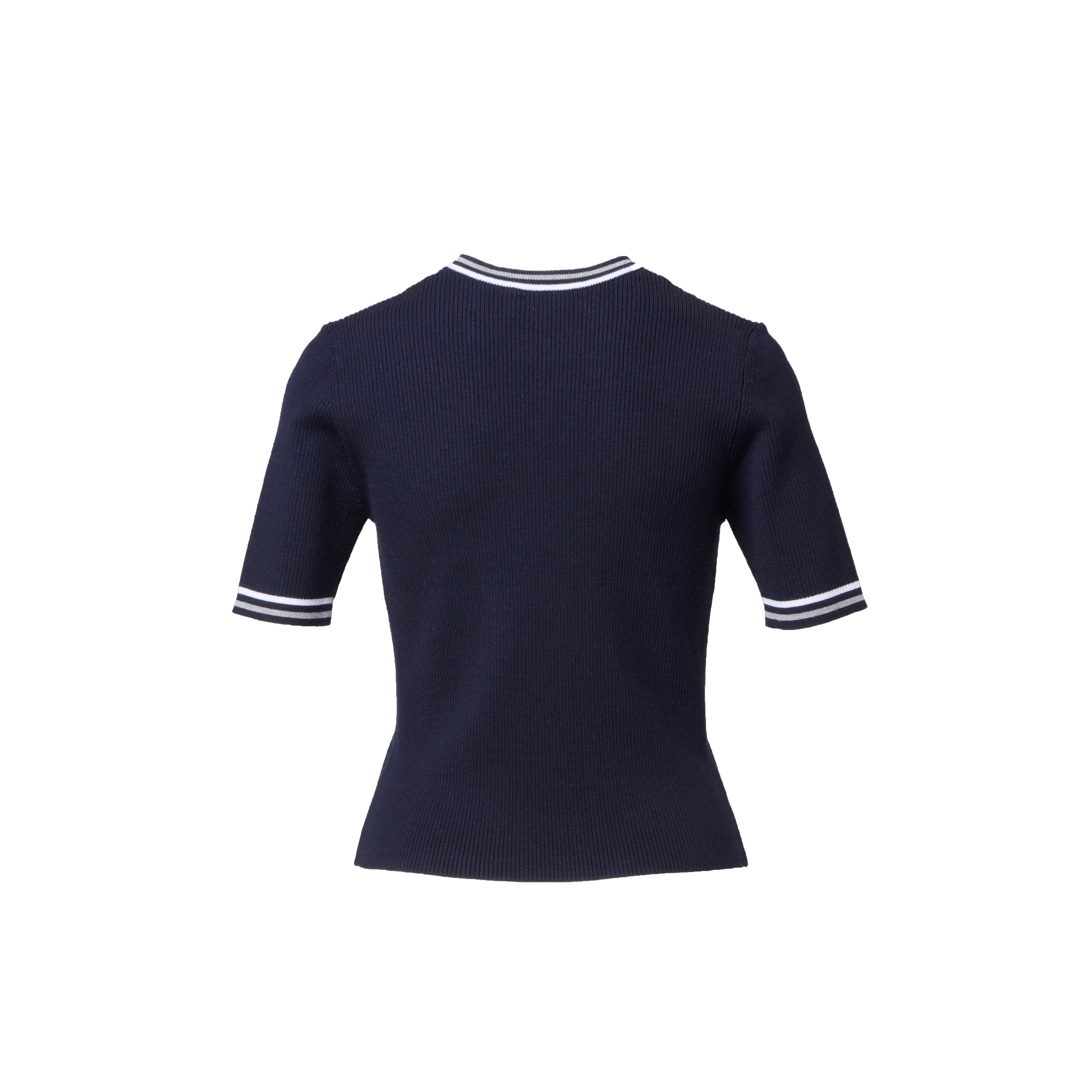 Line Rib Knit Tops