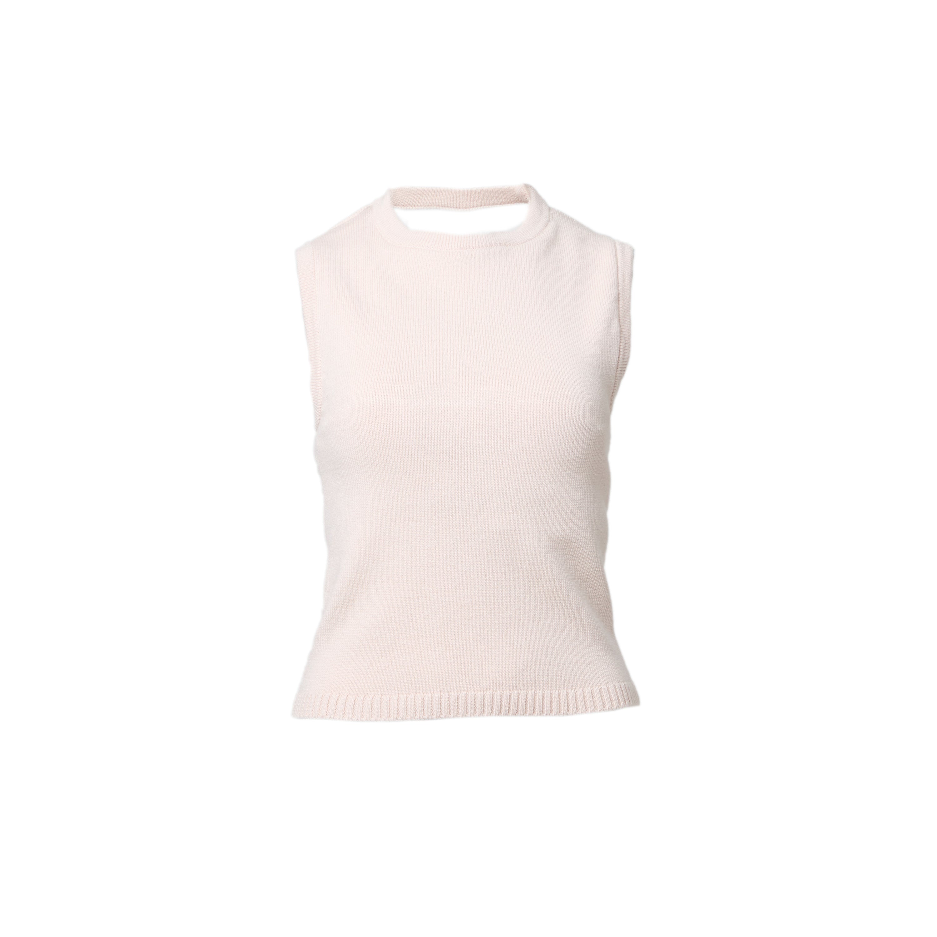 Back Open Knit Tops