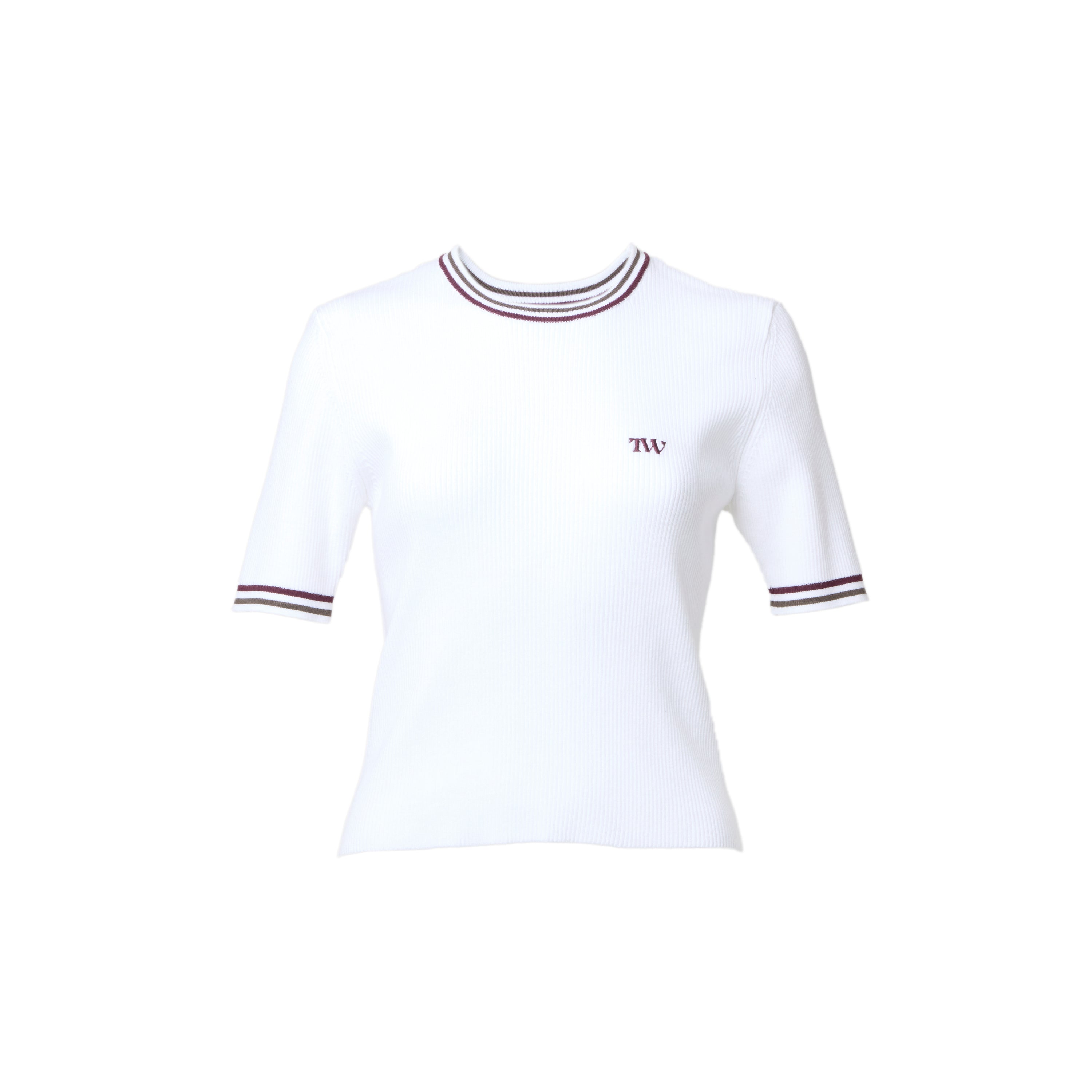 Line Rib Knit Tops
