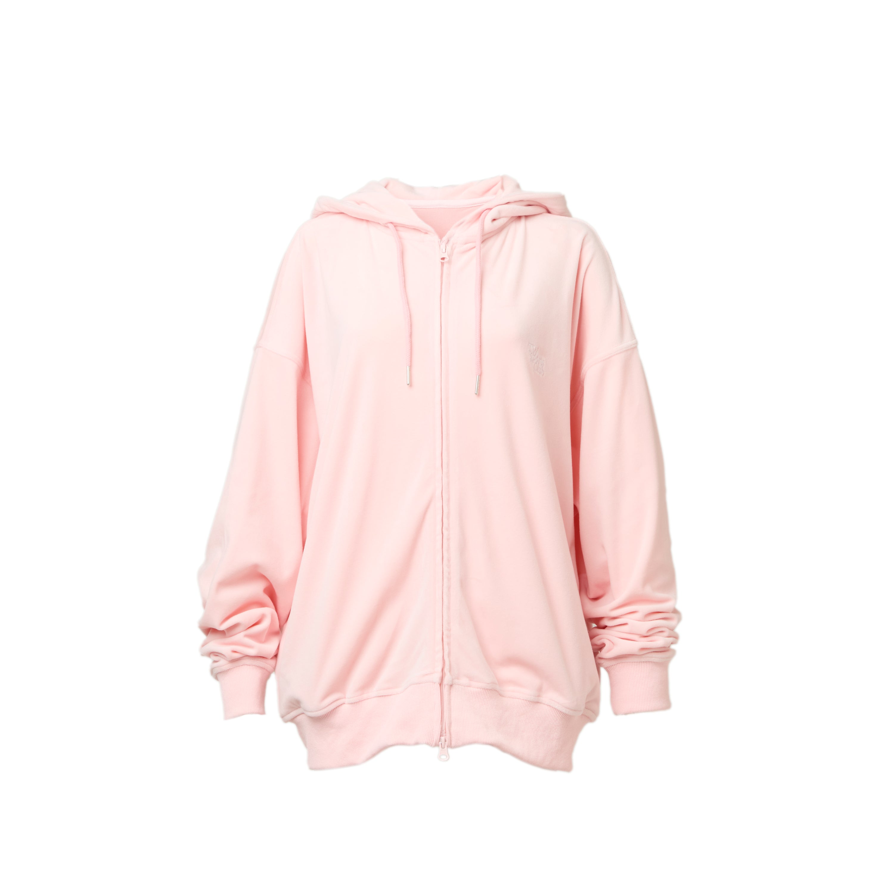 Velour Zip-Up Parker