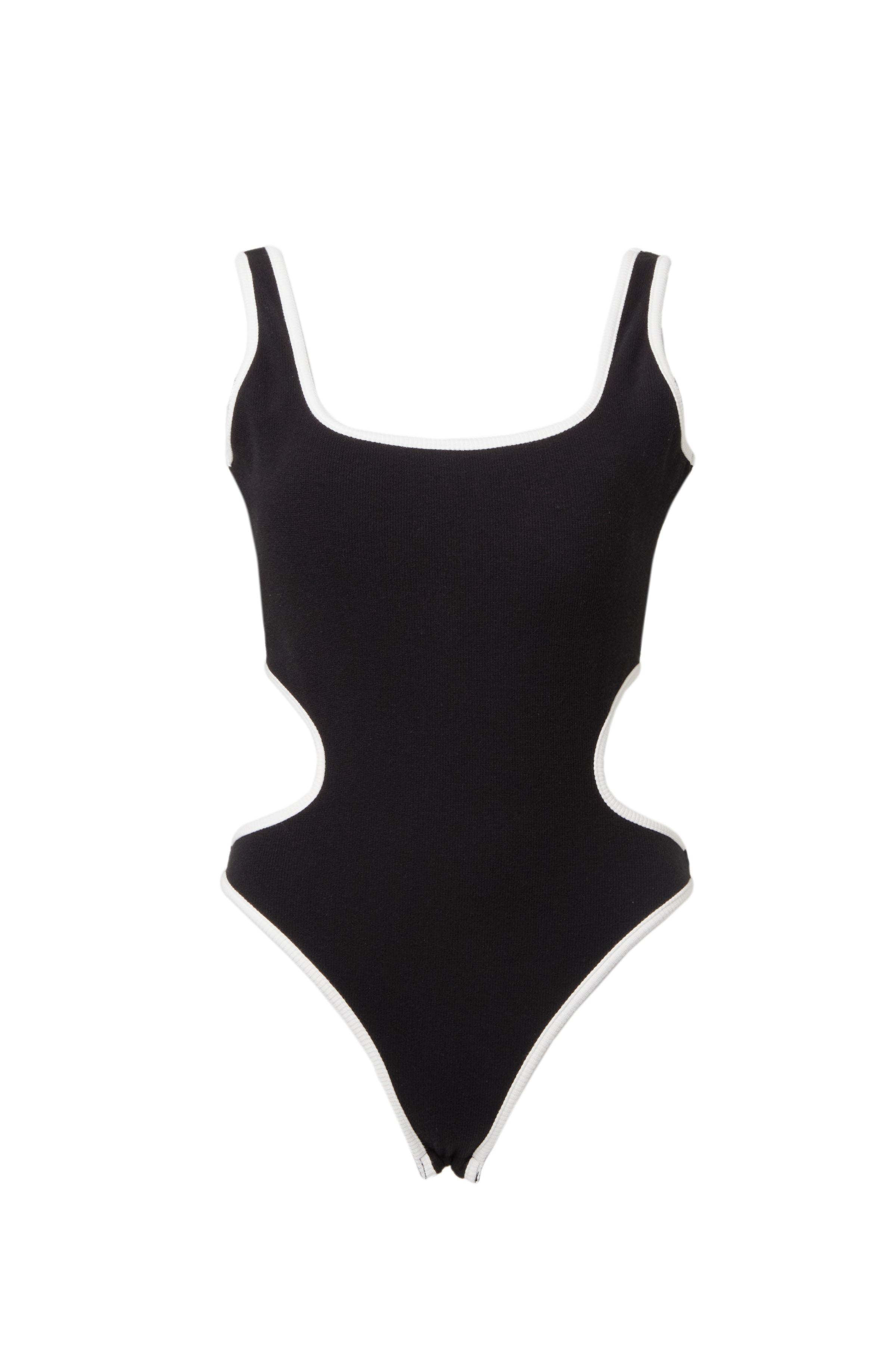 Piping Side Cut Bodysuit