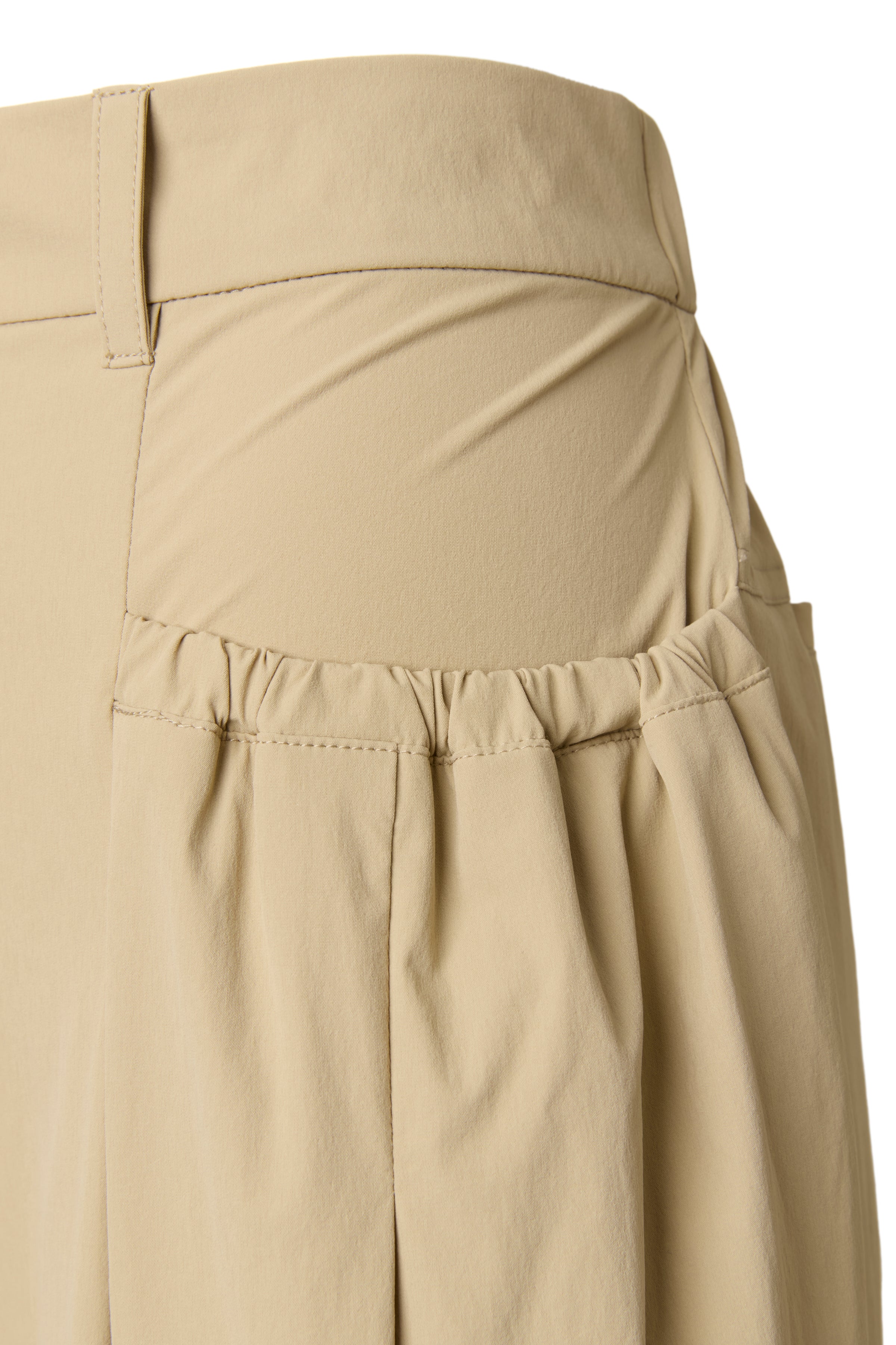 Gather Pocket Nylon Pants