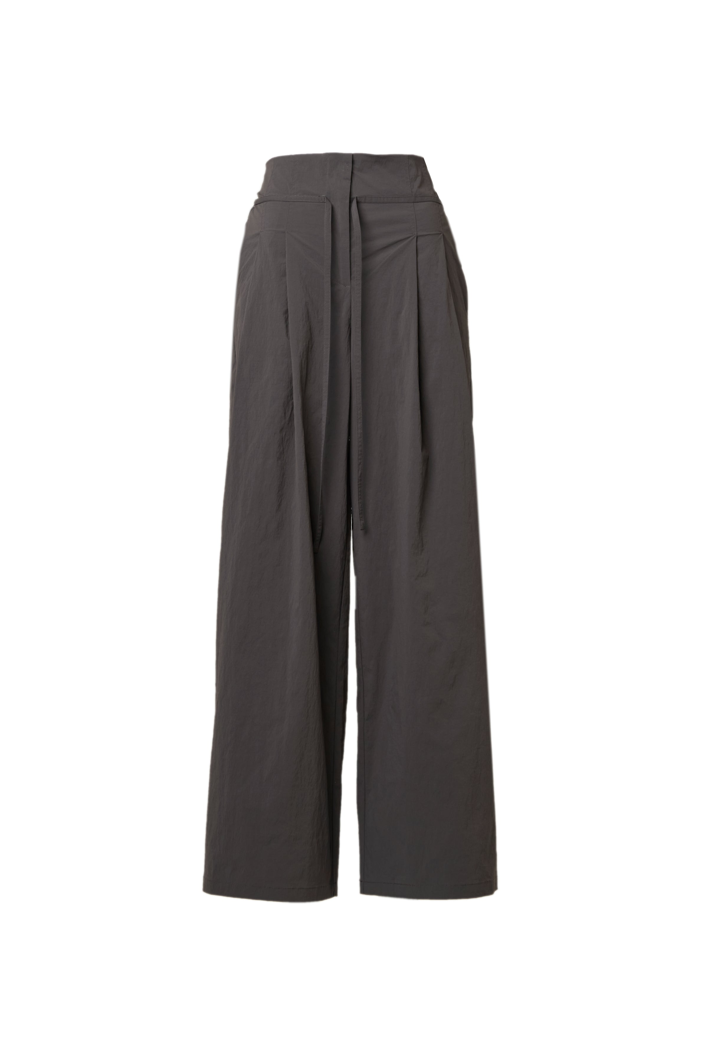 Nylon Tuck Pants