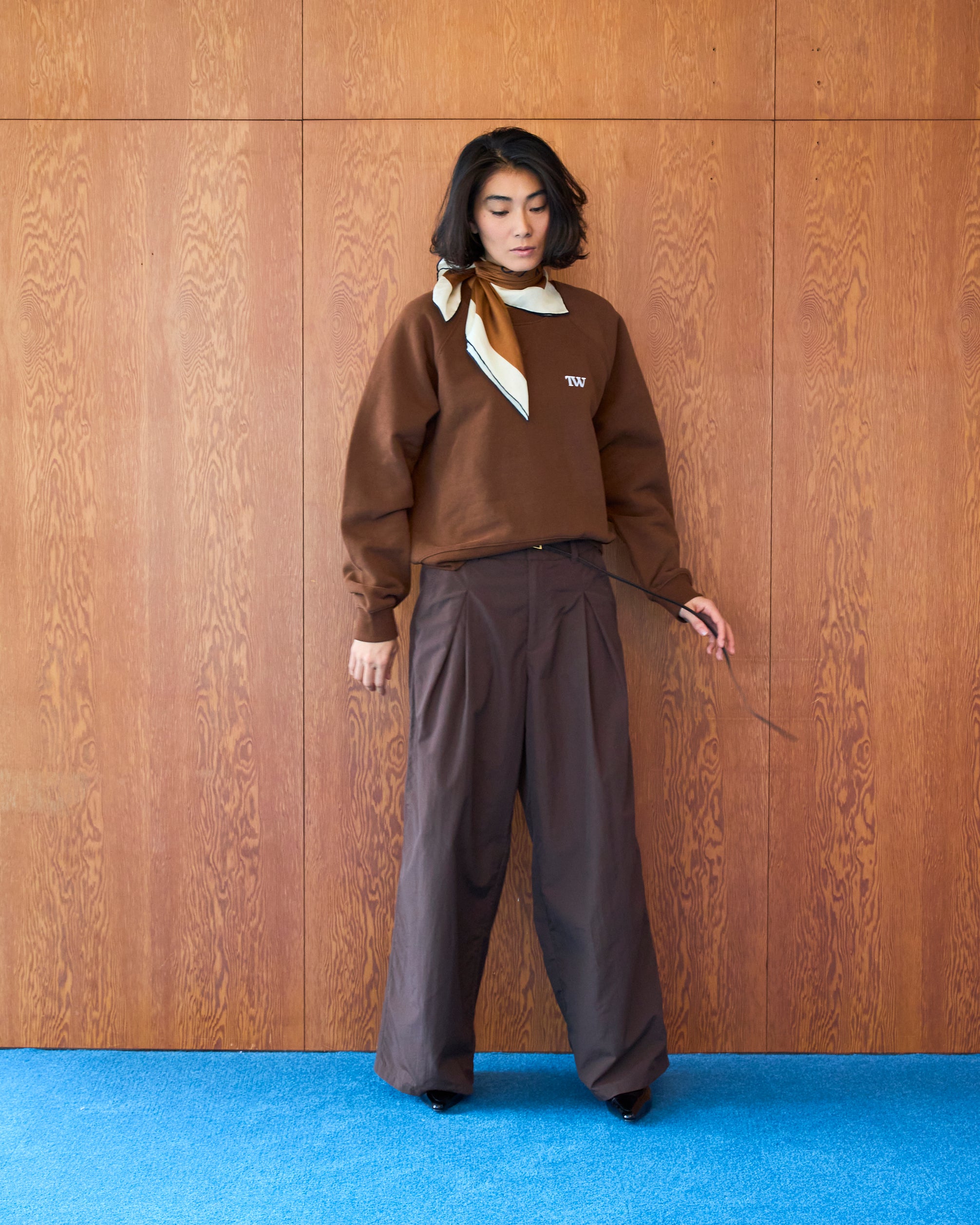 Nylon Tuck Wide Pants – TW