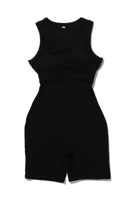 Ribbed Romper Jumpsuit