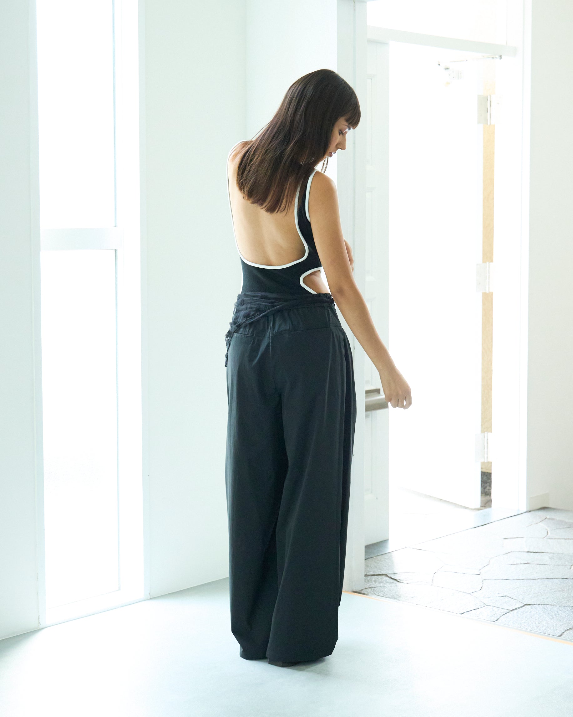 Piping Side Cut Bodysuit