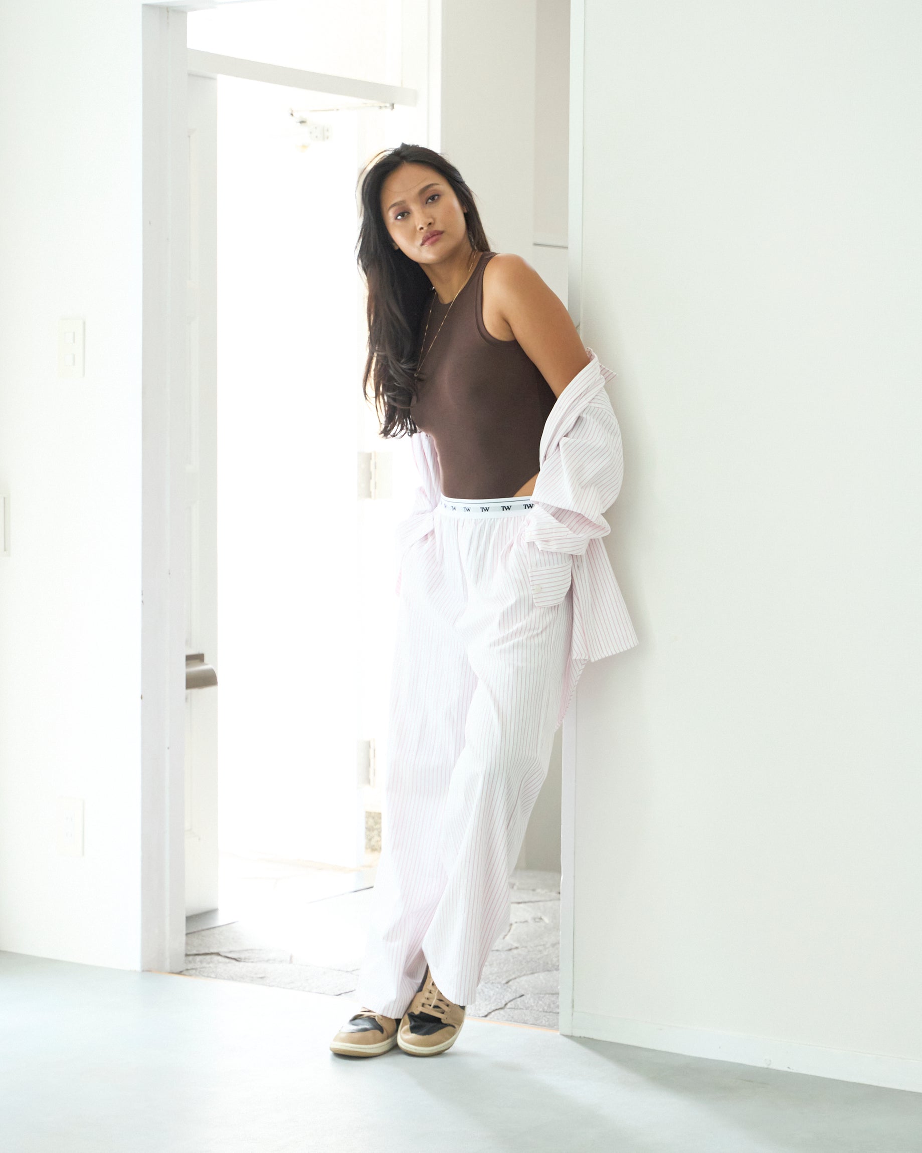 Signature Logo Stripe Long Pants – TW