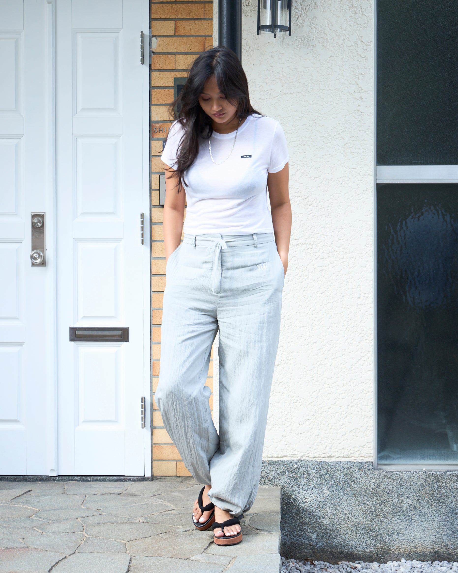 Satin Drawcord Pants