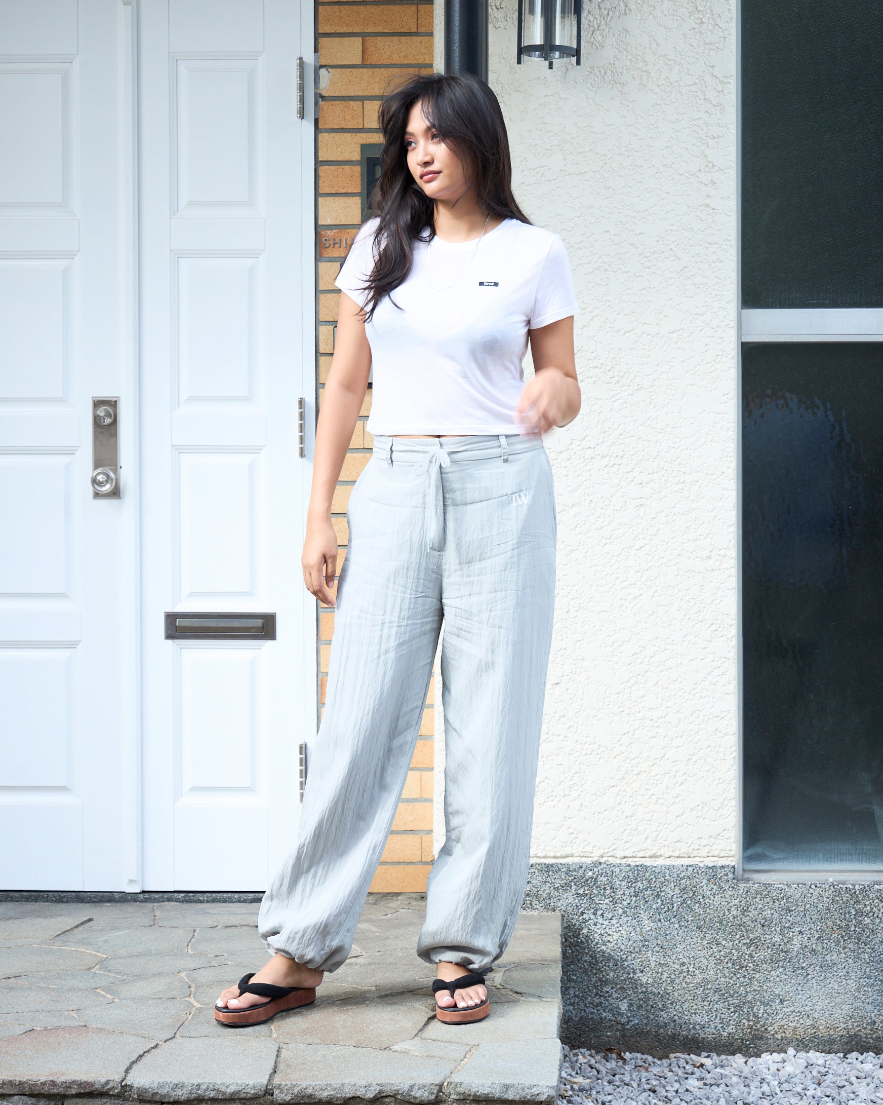 Satin Drawcord Pants