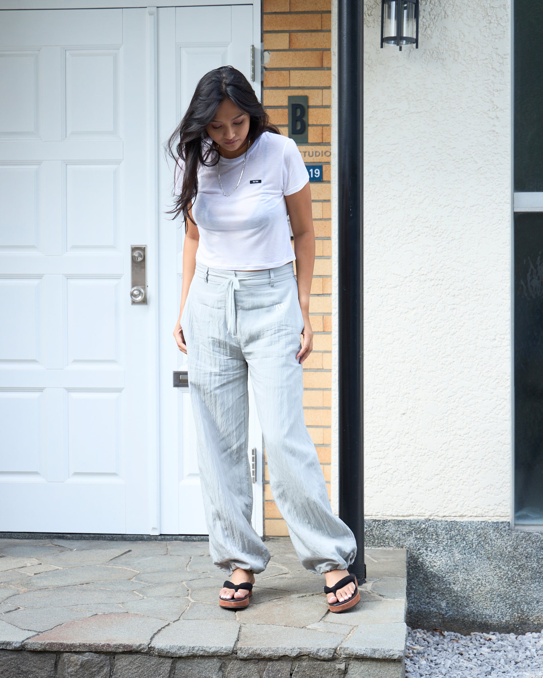 Satin Drawcord Pants