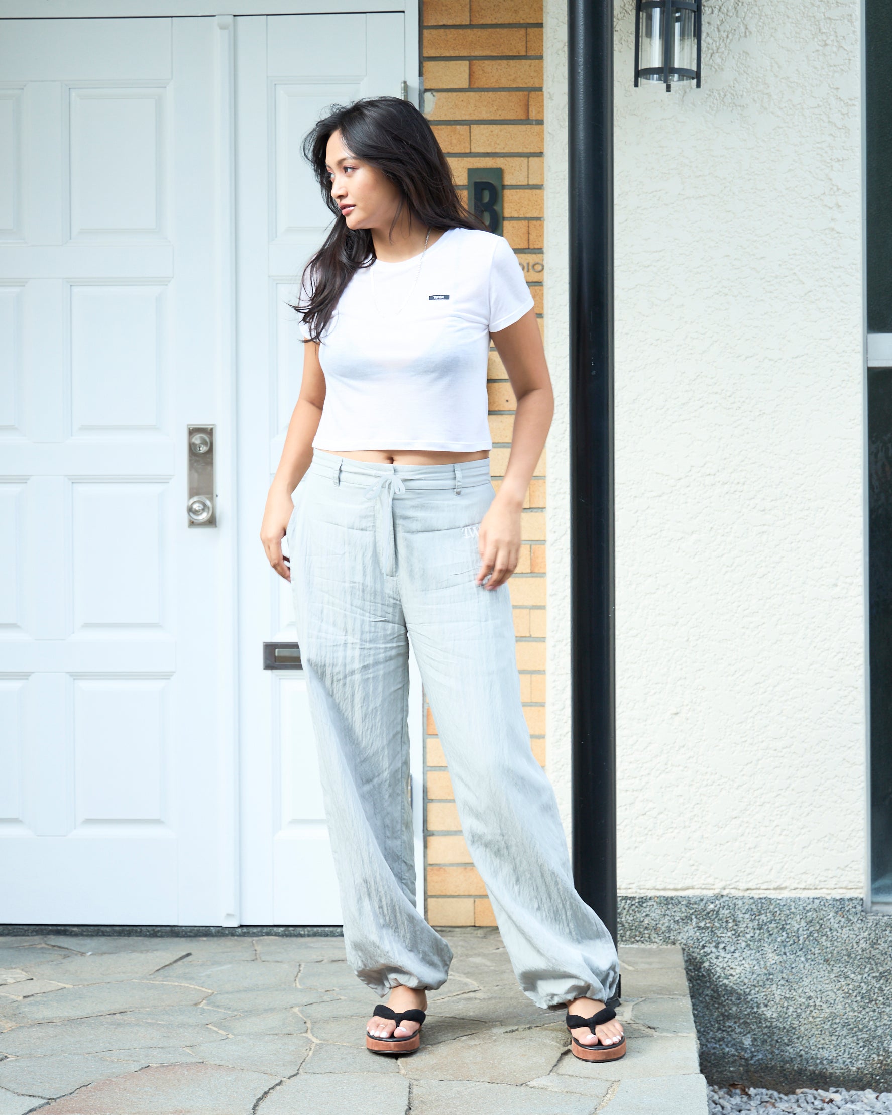 Satin Drawcord Pants