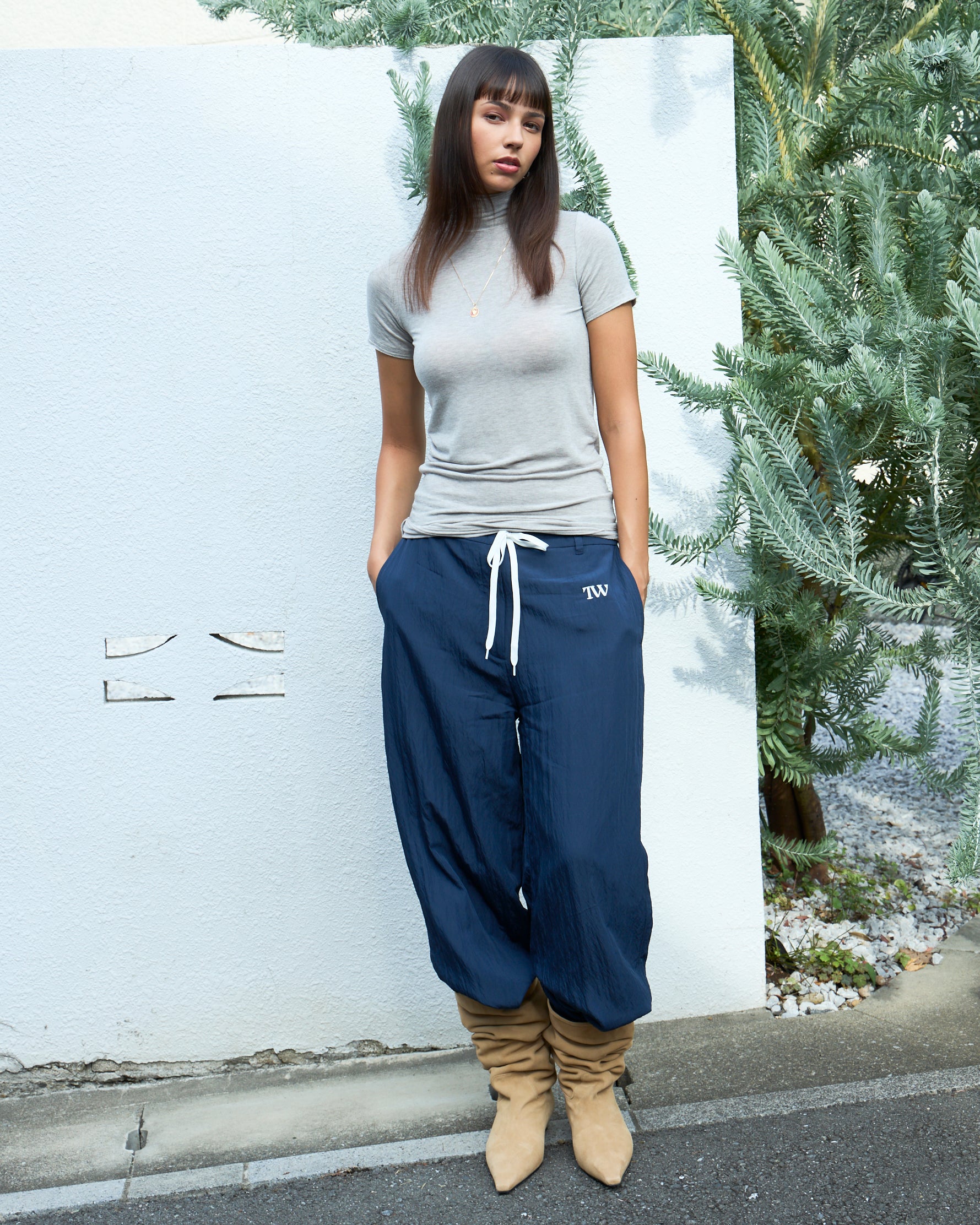 Satin Drawcord Pants