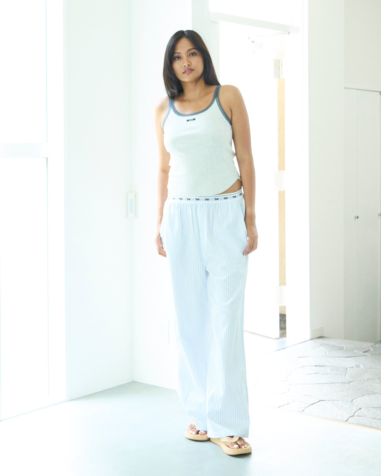 Signature Logo Stripe Long Pants – TW