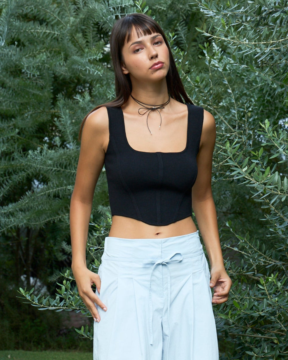 Round Hem Knit Tank