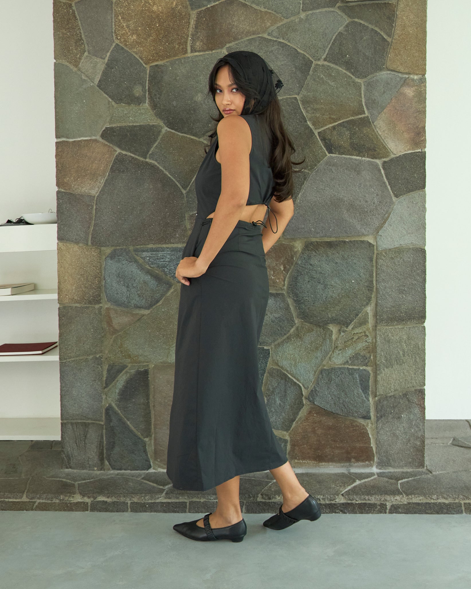 Nylon Long Dress