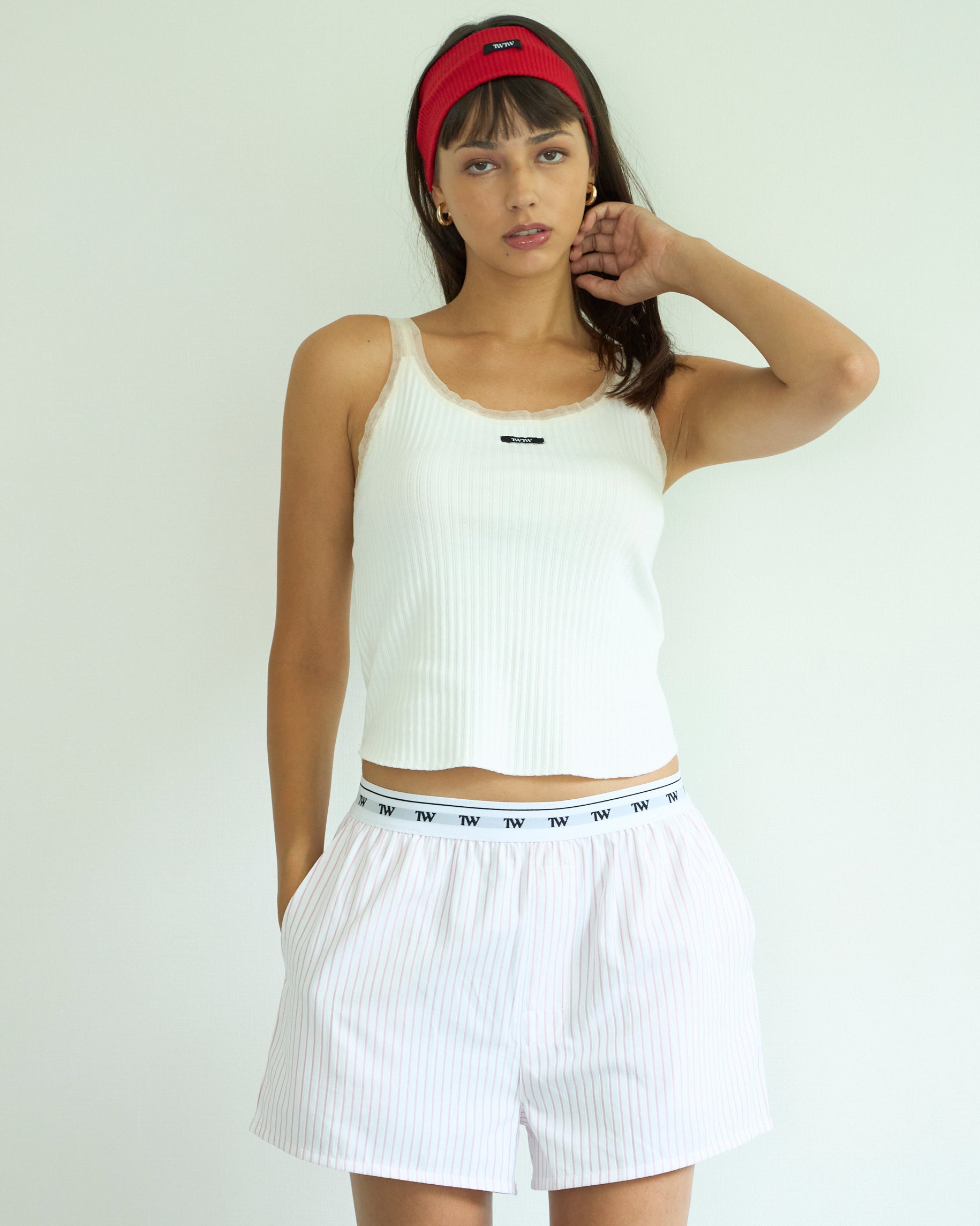 Tulle Rib Tank Top – TW