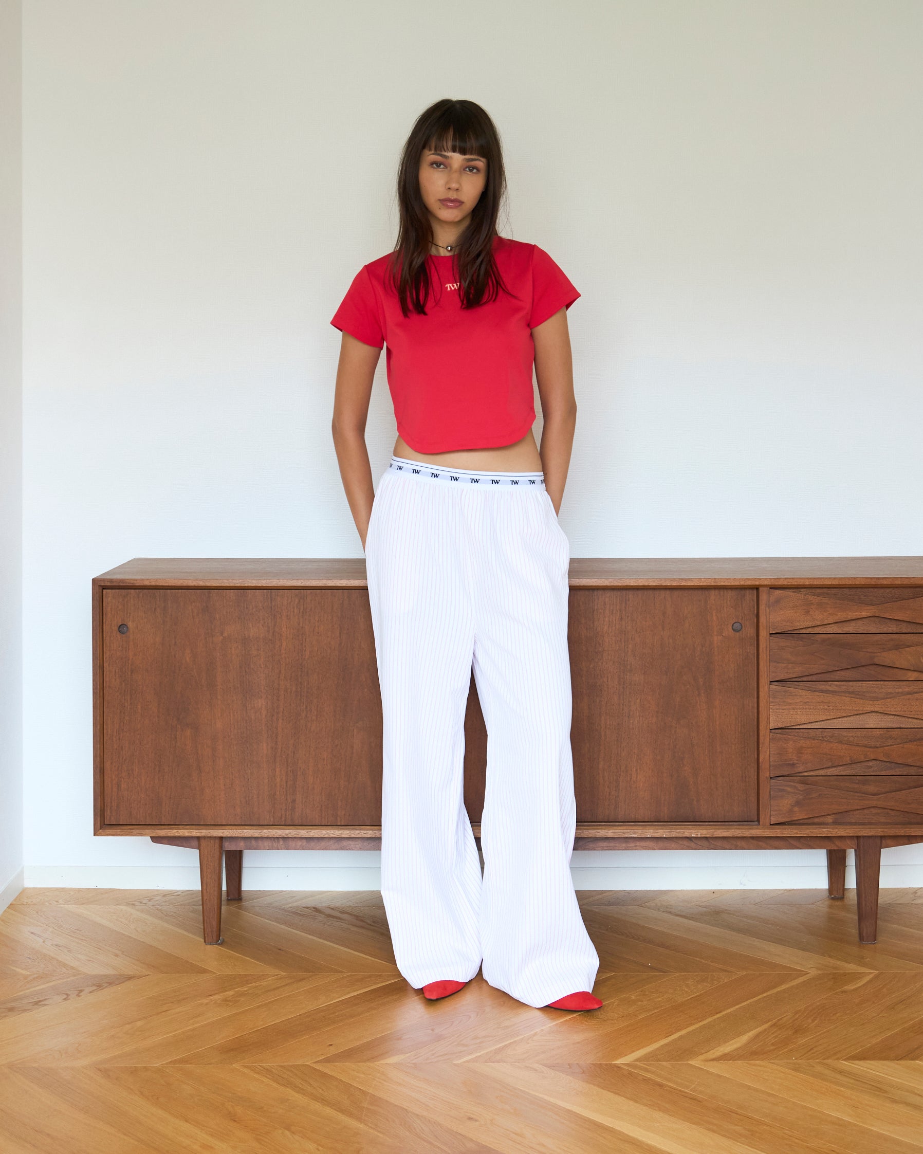 Signature Logo Stripe Long Pants