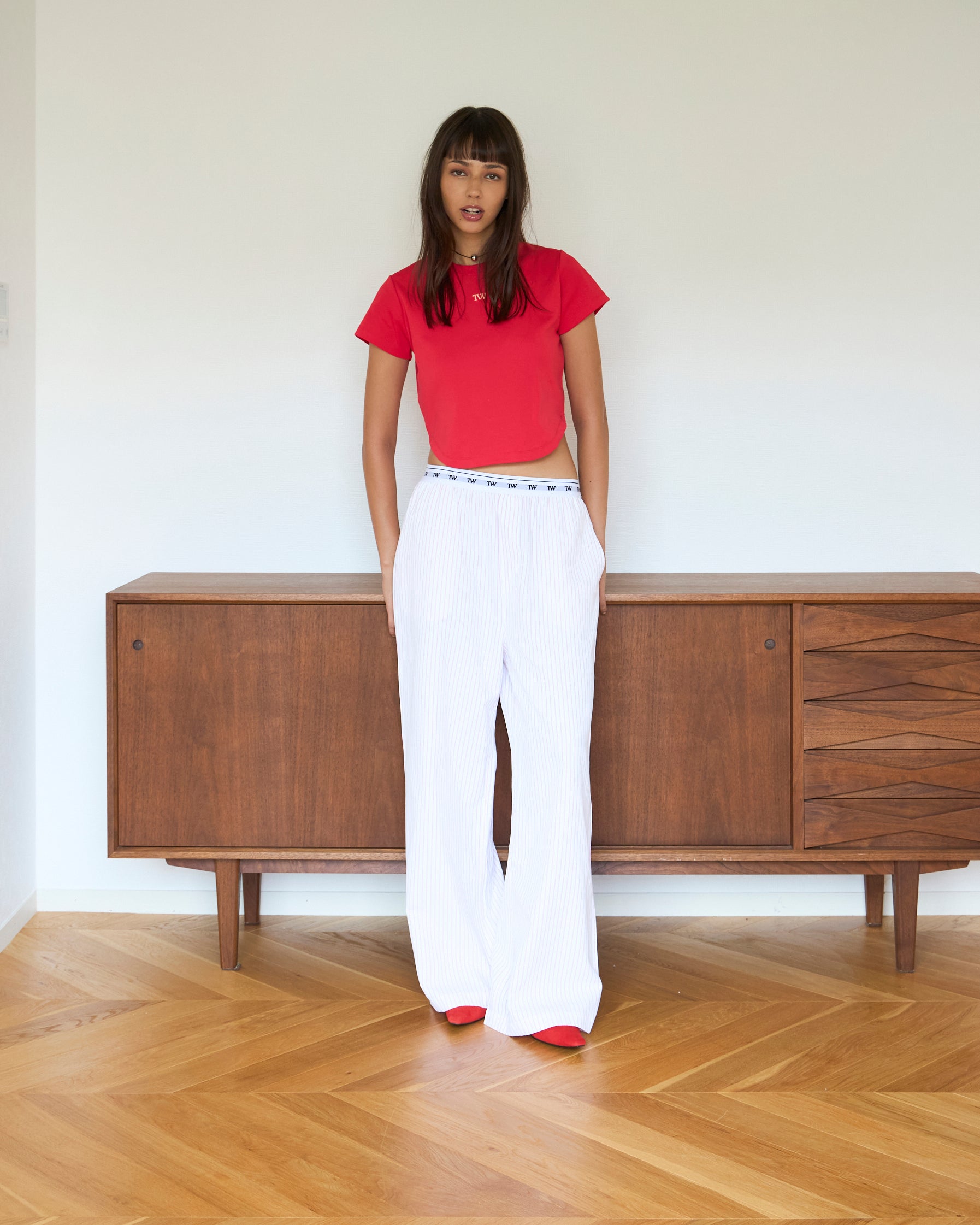 Signature Logo Stripe Long Pants