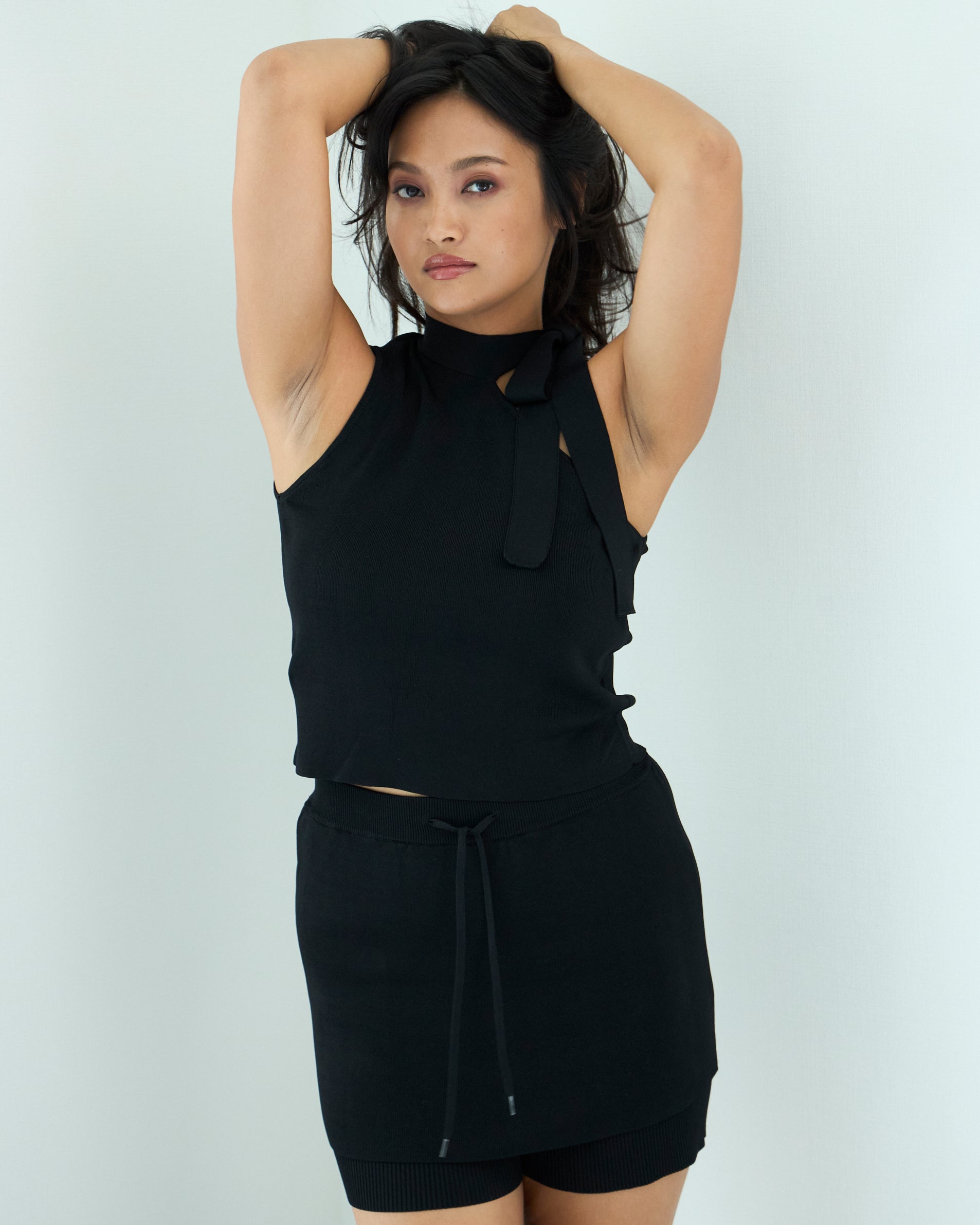 One Shoulder Kint Tops